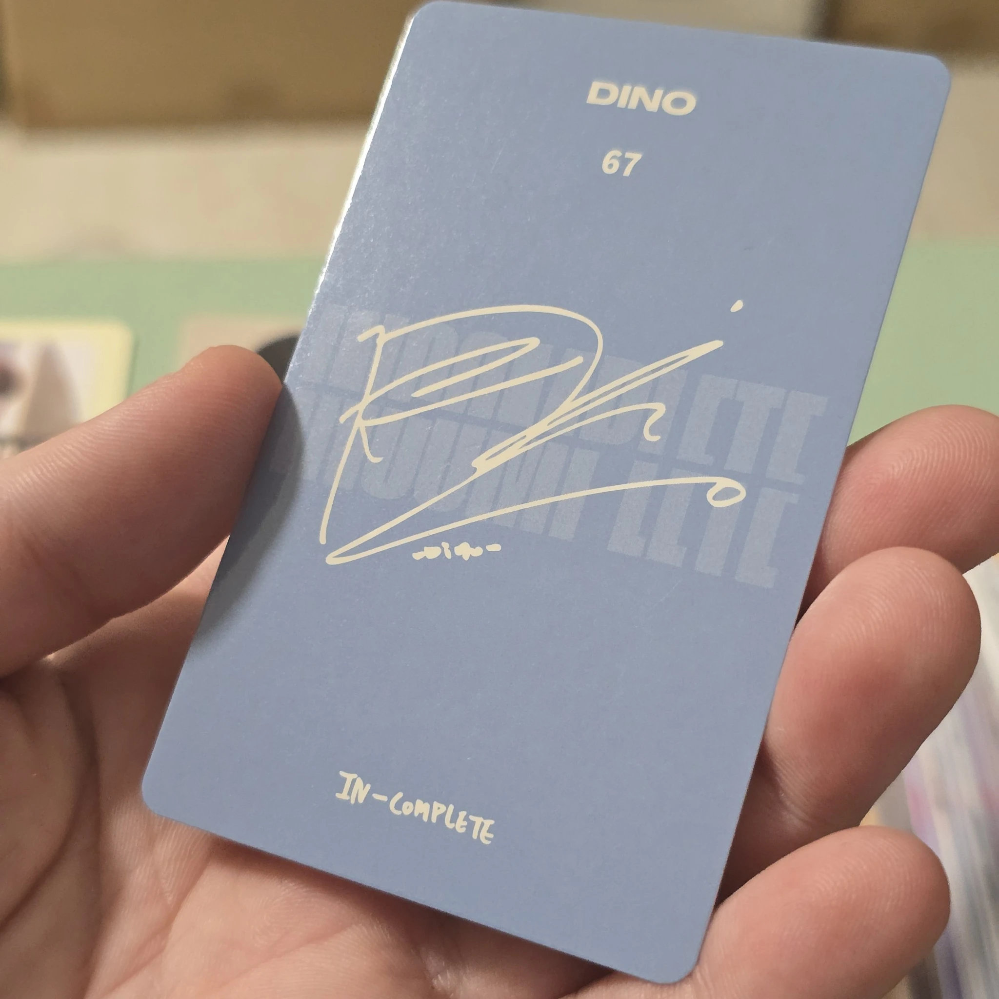 SEVENTEEN Dino SEVENTEEN - Dino - [IN-COMPLETE] ONLINE CONCERT Event trading card concert listing photo 4