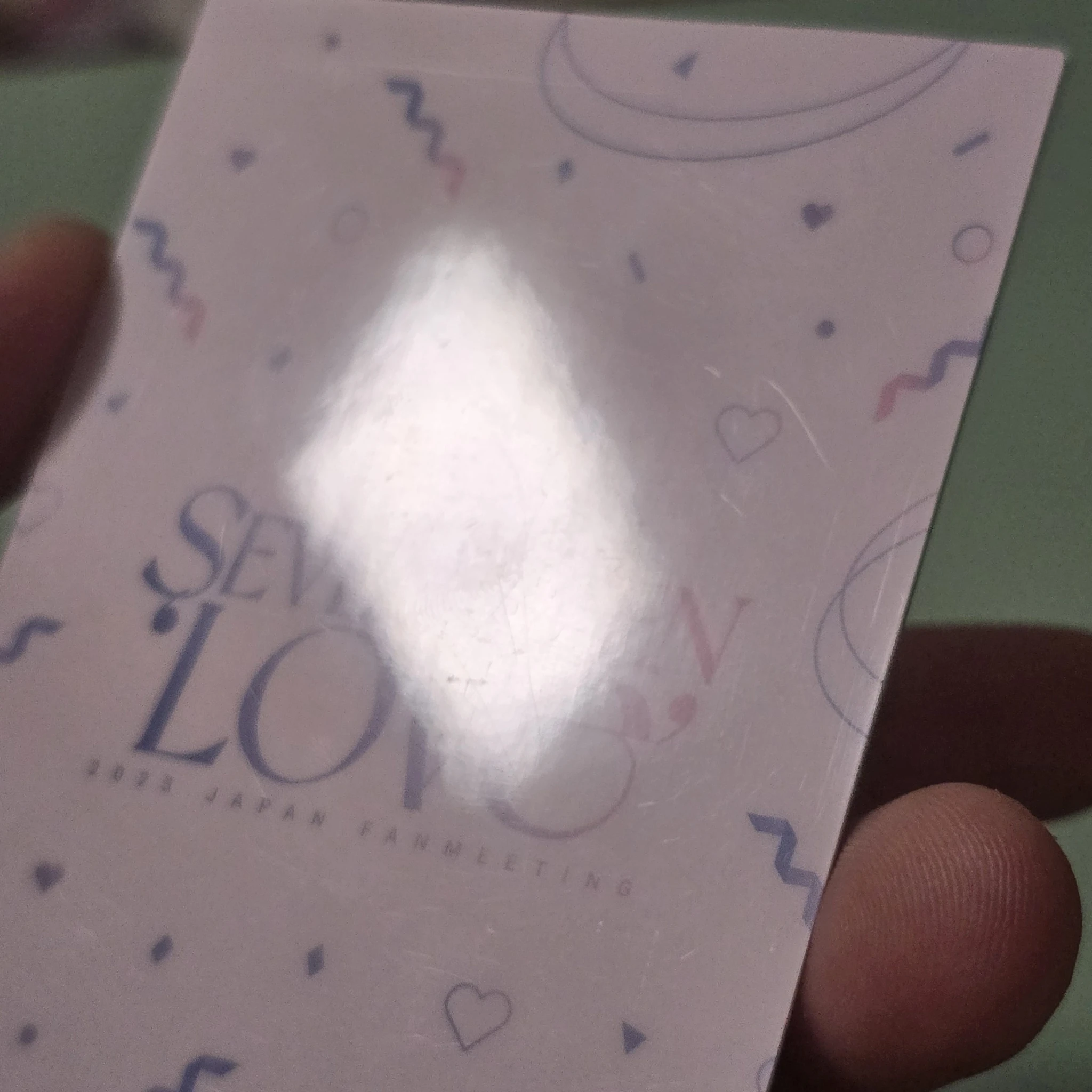 SEVENTEEN Joshua SEVENTEEN - Joshua - 2023 JAPAN FANMEETING [LOVE] Event trading card pvc card listing photo 4