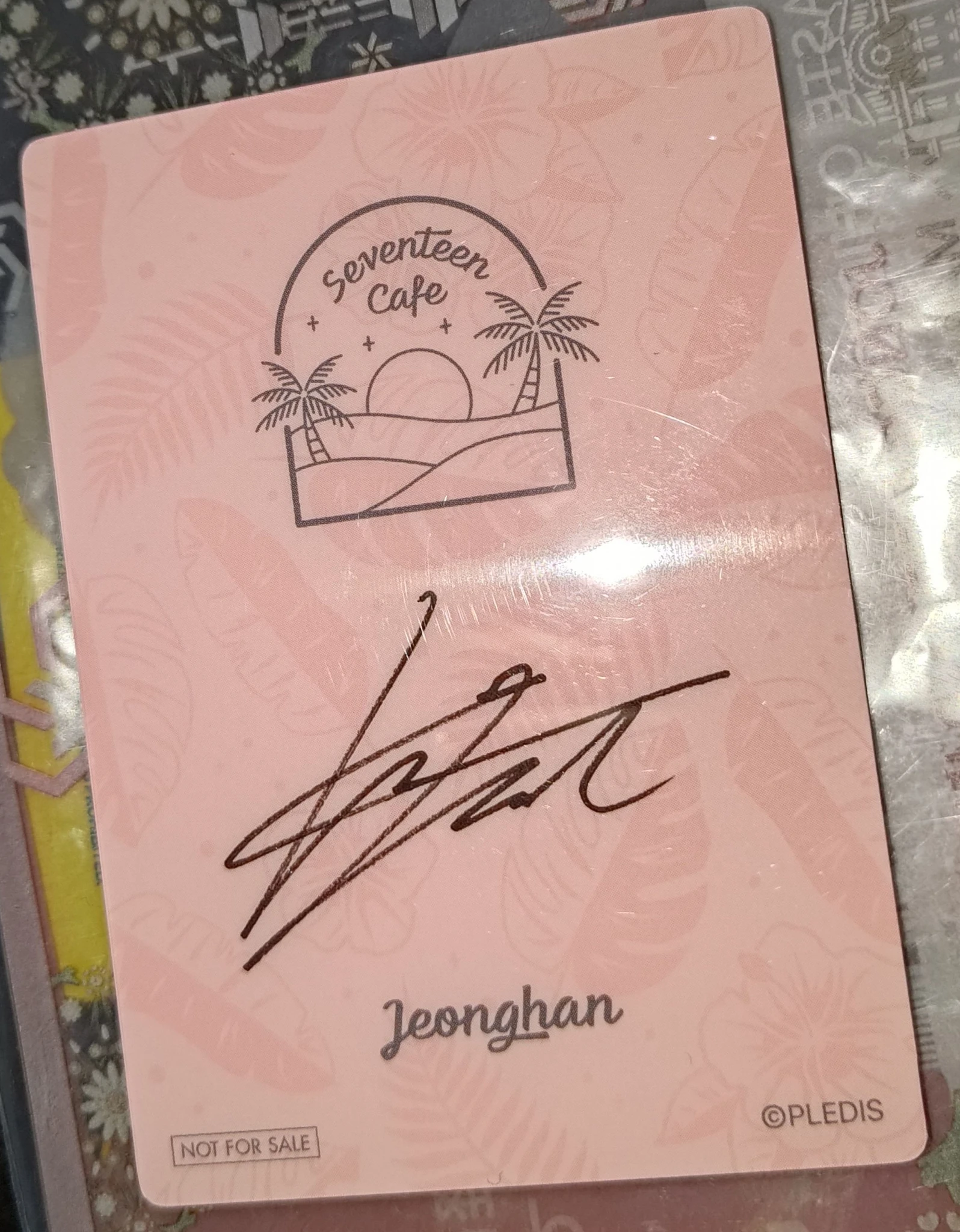 SEVENTEEN Jeonghan SEVENTEEN - Jeonghan - SEVENTEEN CAFE IN JAPAN [SUNSET RESORT] Event advance reservation benefit jpfc (japan fanclub) listing photo 4