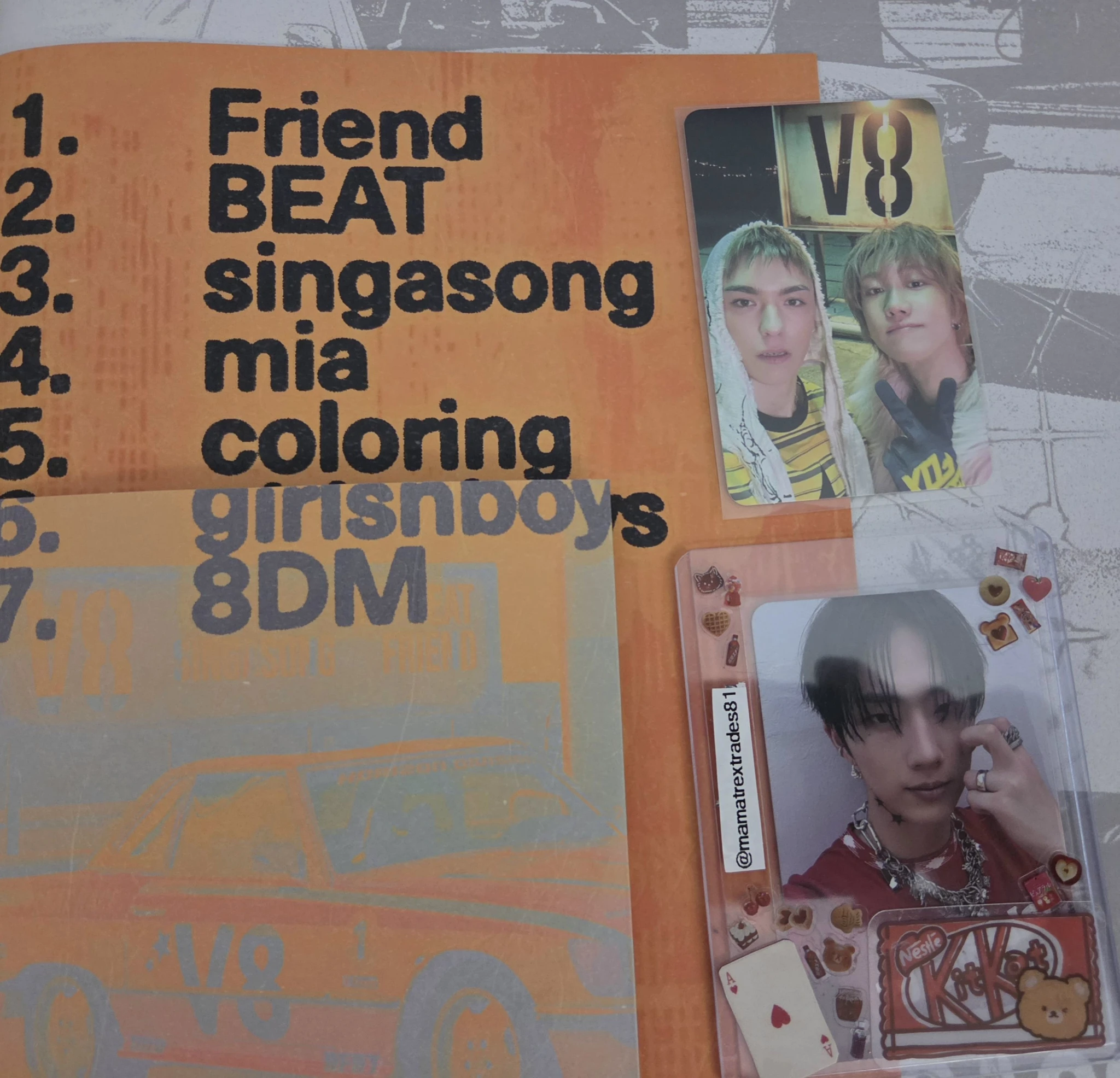 SEVENTEEN SEVENTEEN - The8 & Vernon - V8 Album album photocard standard version listing photo 4