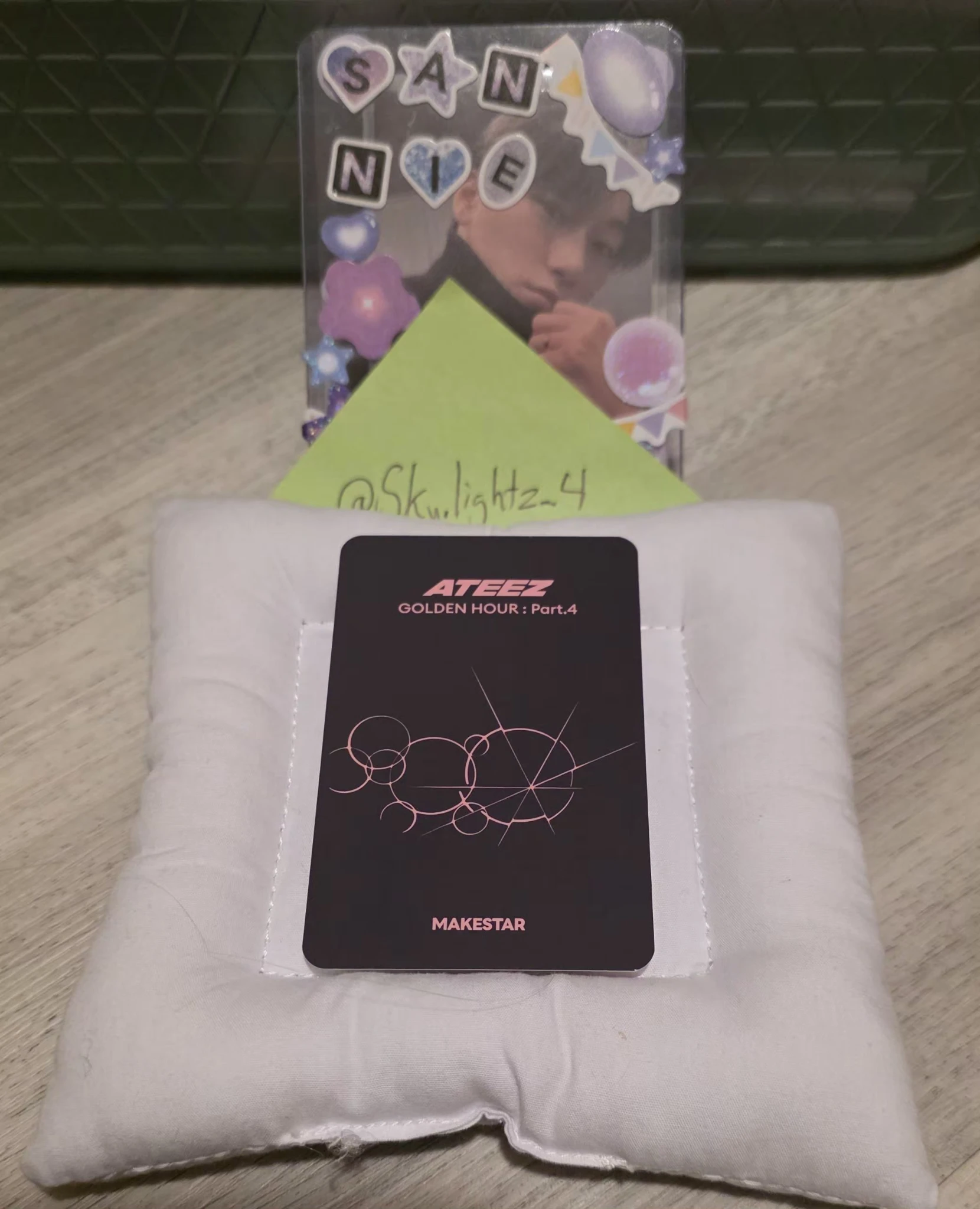 ATEEZ Hongjoong ATEEZ - Hongjoong - Golden Hour : Part.4 Album fansign makestar round 6 listing photo 4