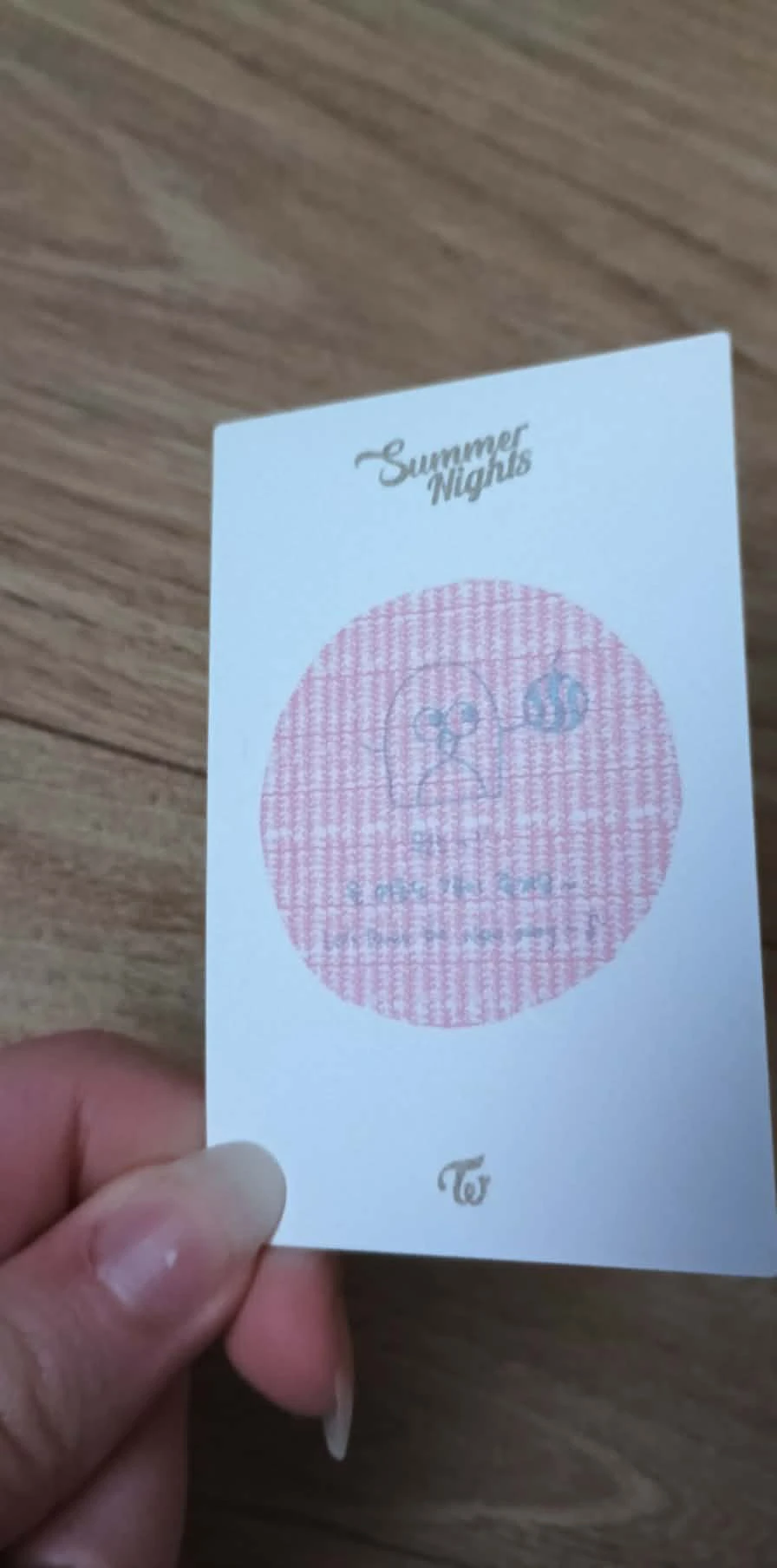 TWICE Mina TWICE - Mina - Summer Nights Album album photocard message card listing photo 4