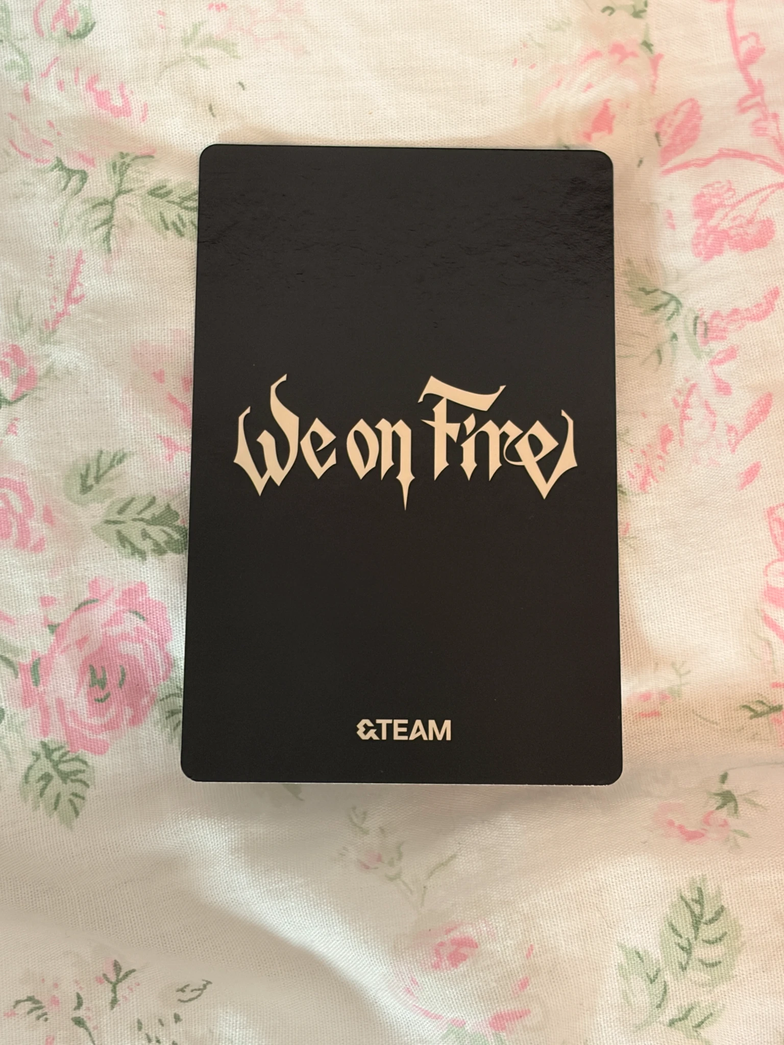 &TEAM Jo &TEAM - We on Fire  Album album photocard standard version listing photo 4