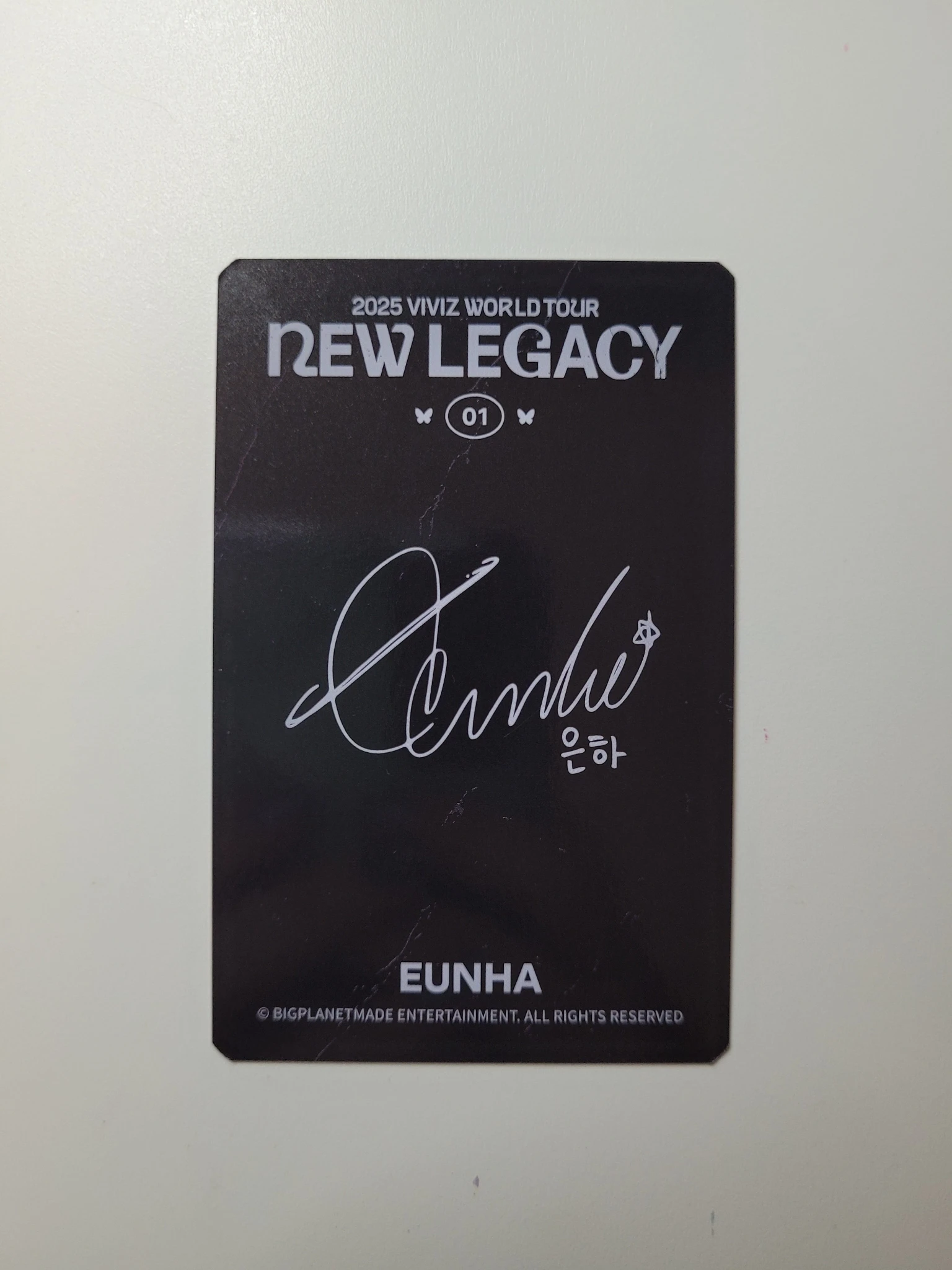 VIVIZ Eunha VIVIZ - Eunha - New Legacy World Tour Event trading card merch photocard listing photo 4