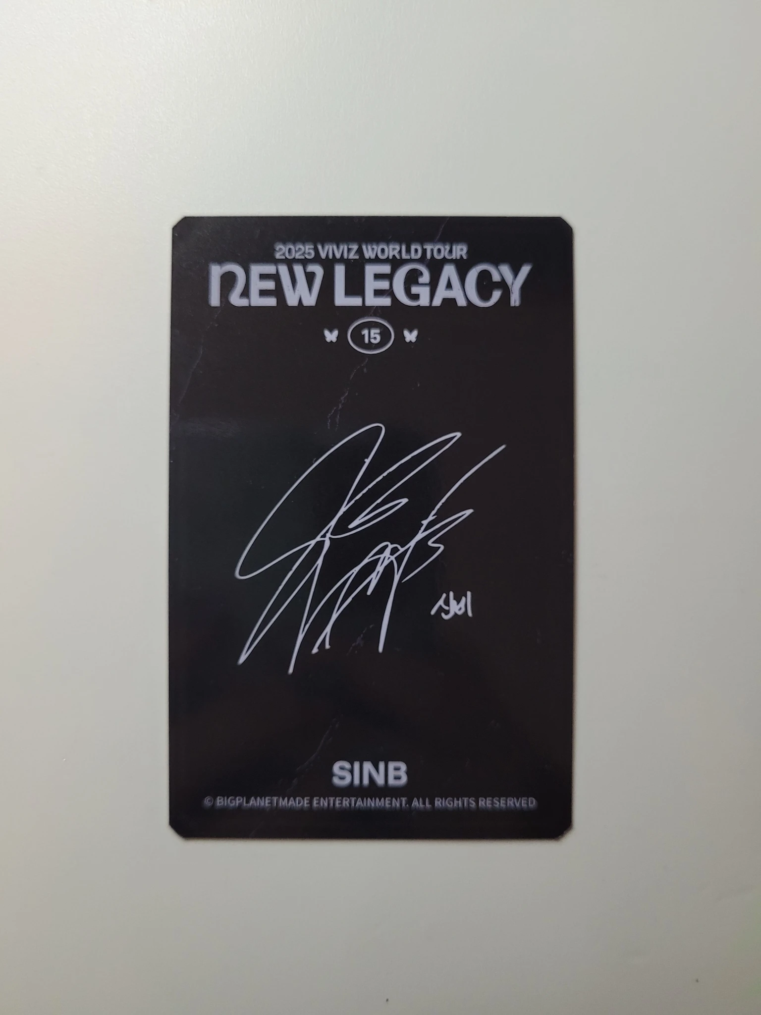 VIVIZ SinB VIVIZ - SinB - New Legacy World Tour Event trading card merch photocard listing photo 4