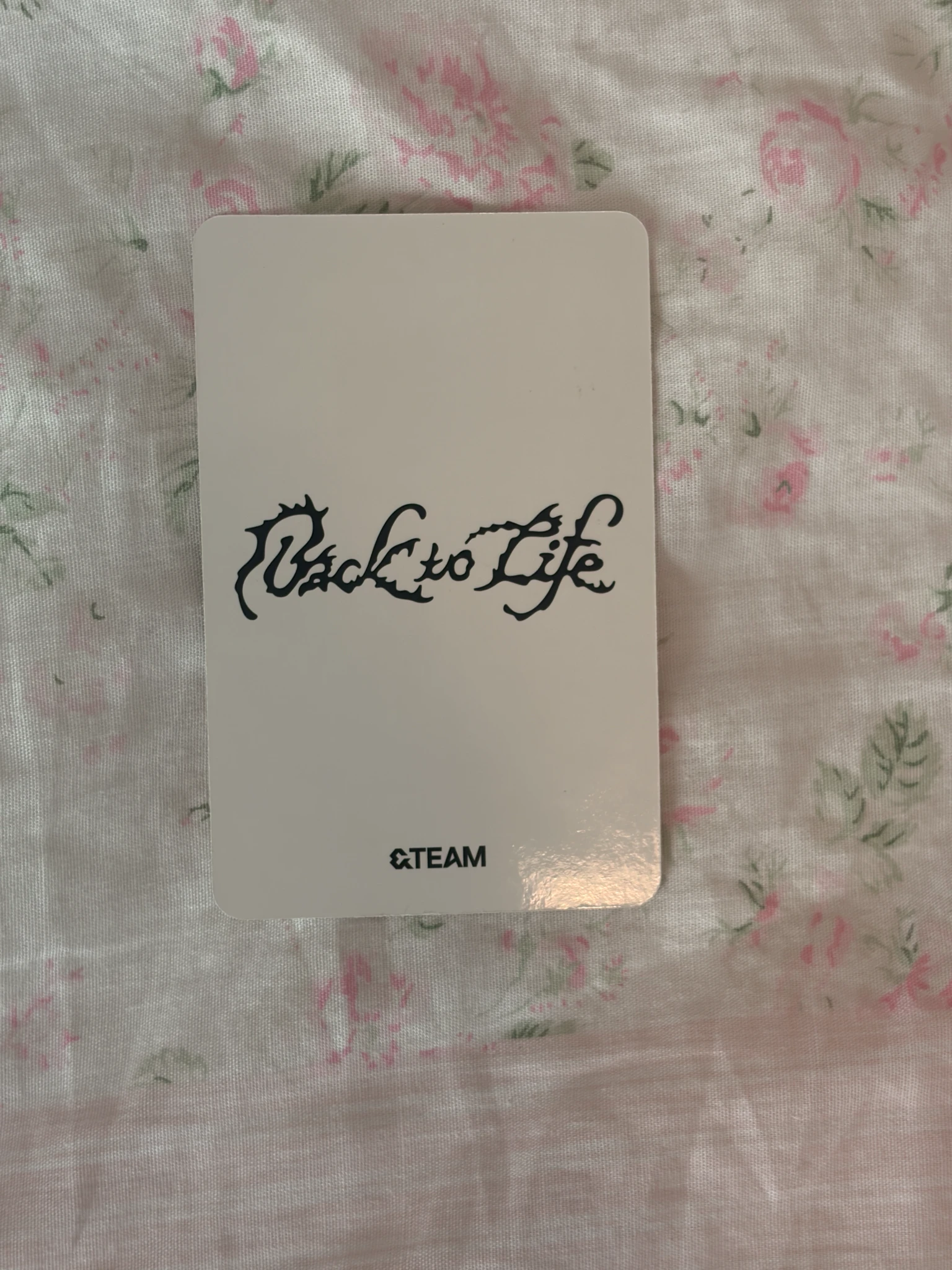 &TEAM Harua  &TEAM - Harua  - Back to Life  Album album photocard roar version B version listing photo 4