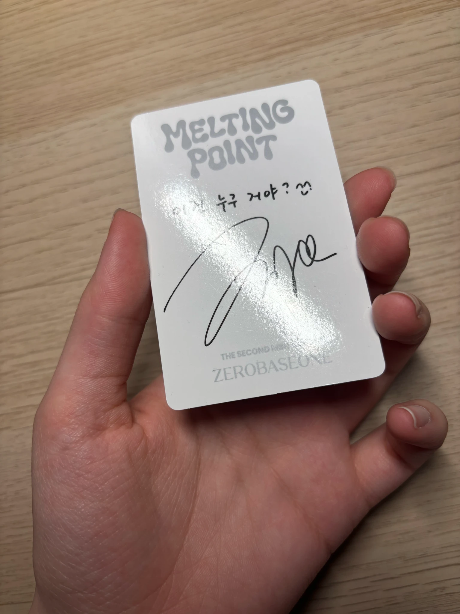 ZEROBASEONE Hao ZEROBASEONE - Hao - Melting Point Album digipack version album photocard B version listing photo 4