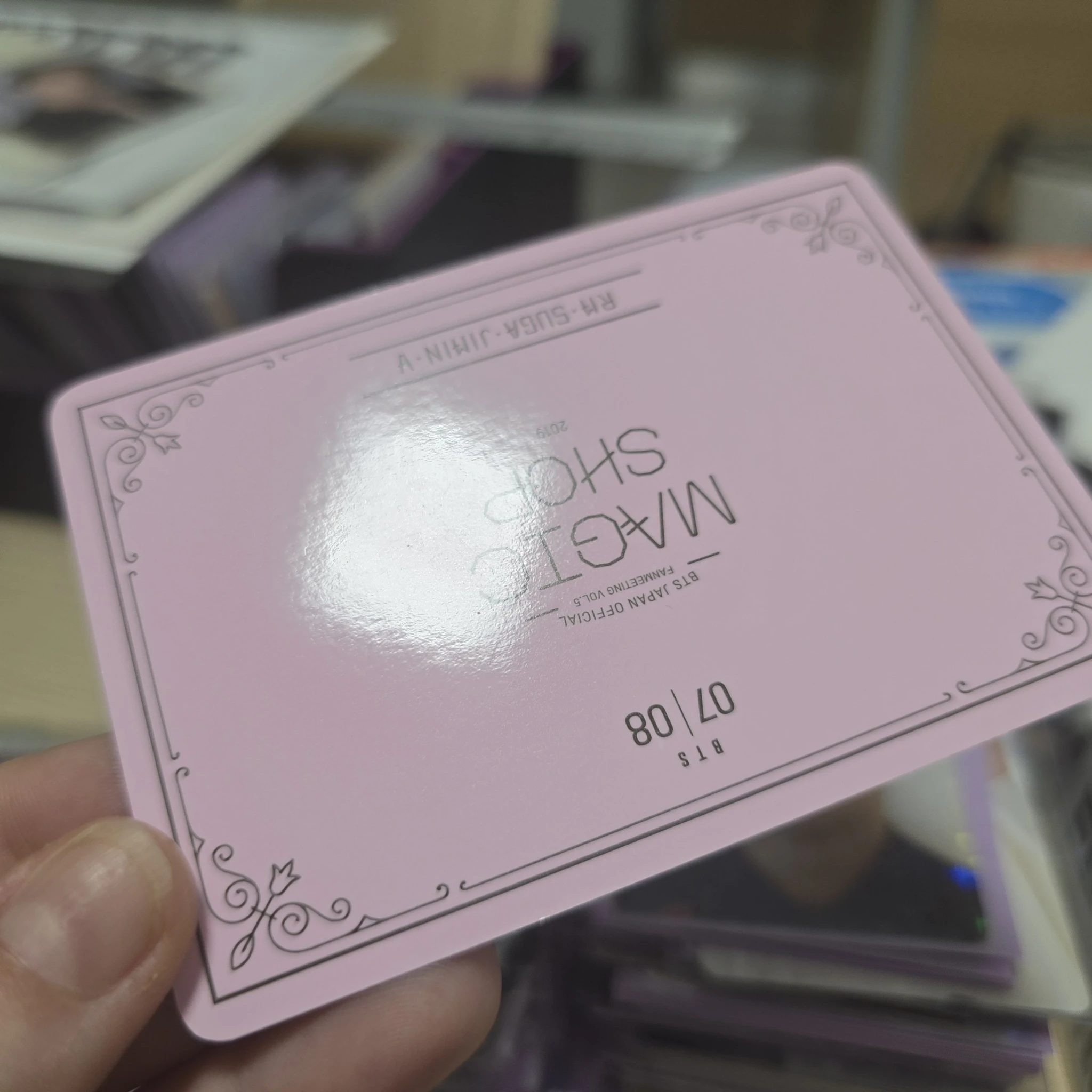 BTS BTS - RM & SUGA & V - Japan Official Fanmeeting Vol.5 - Magic Shop Event mini photocard listing photo 5