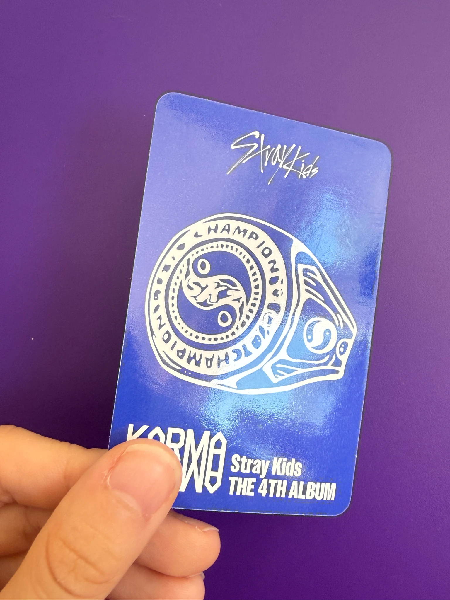 Stray Kids I.N Stray Kids - I.N - KARMA Album album photocard accordion version first press only listing photo 5