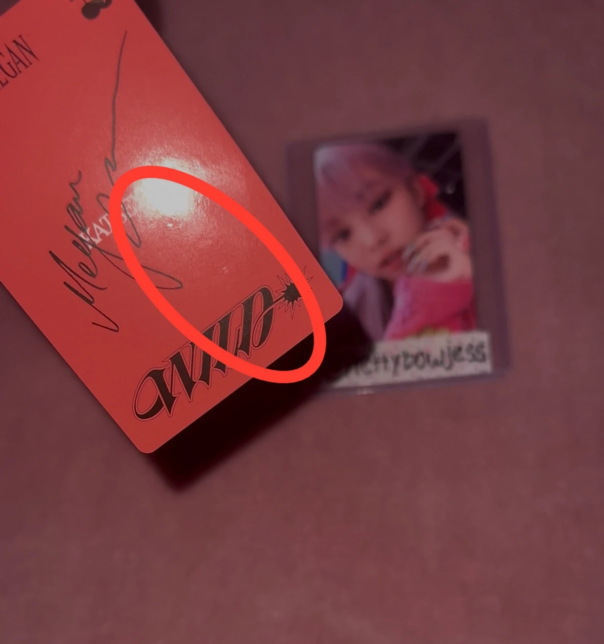 KATSEYE Megan KATSEYE - Megan - WILD Album wild heart version album photocard bad image - replace standard version listing photo 5