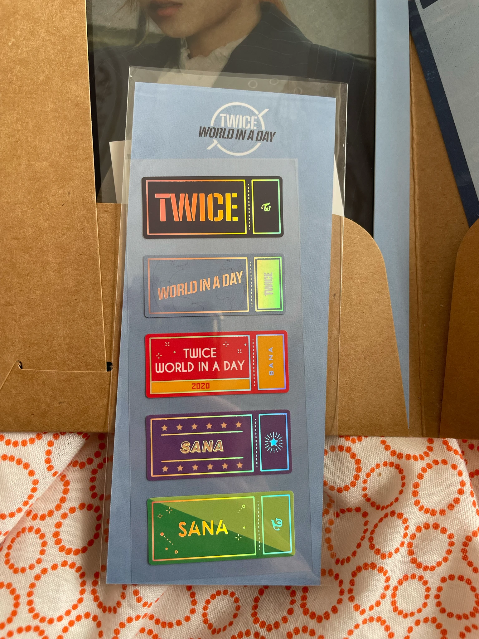 TWICE Sana TWICE - Sana - TWICE: World In A Day Event merch merch inclusion polaroid film set postcard film photo listing photo 5
