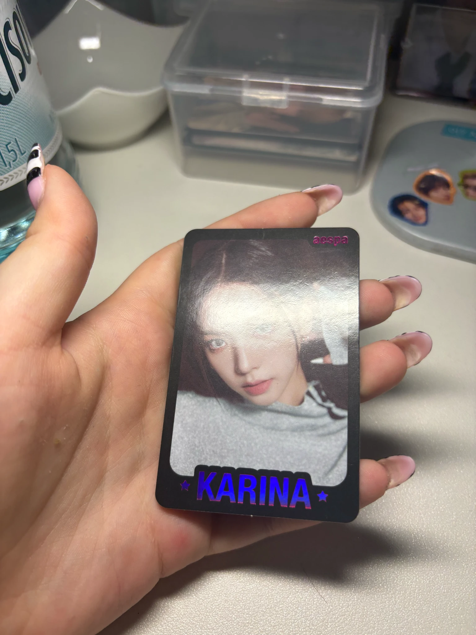 aespa Karina aespa - Karina - My World MD Events (All) Event merch photocard trading card B version listing photo 5