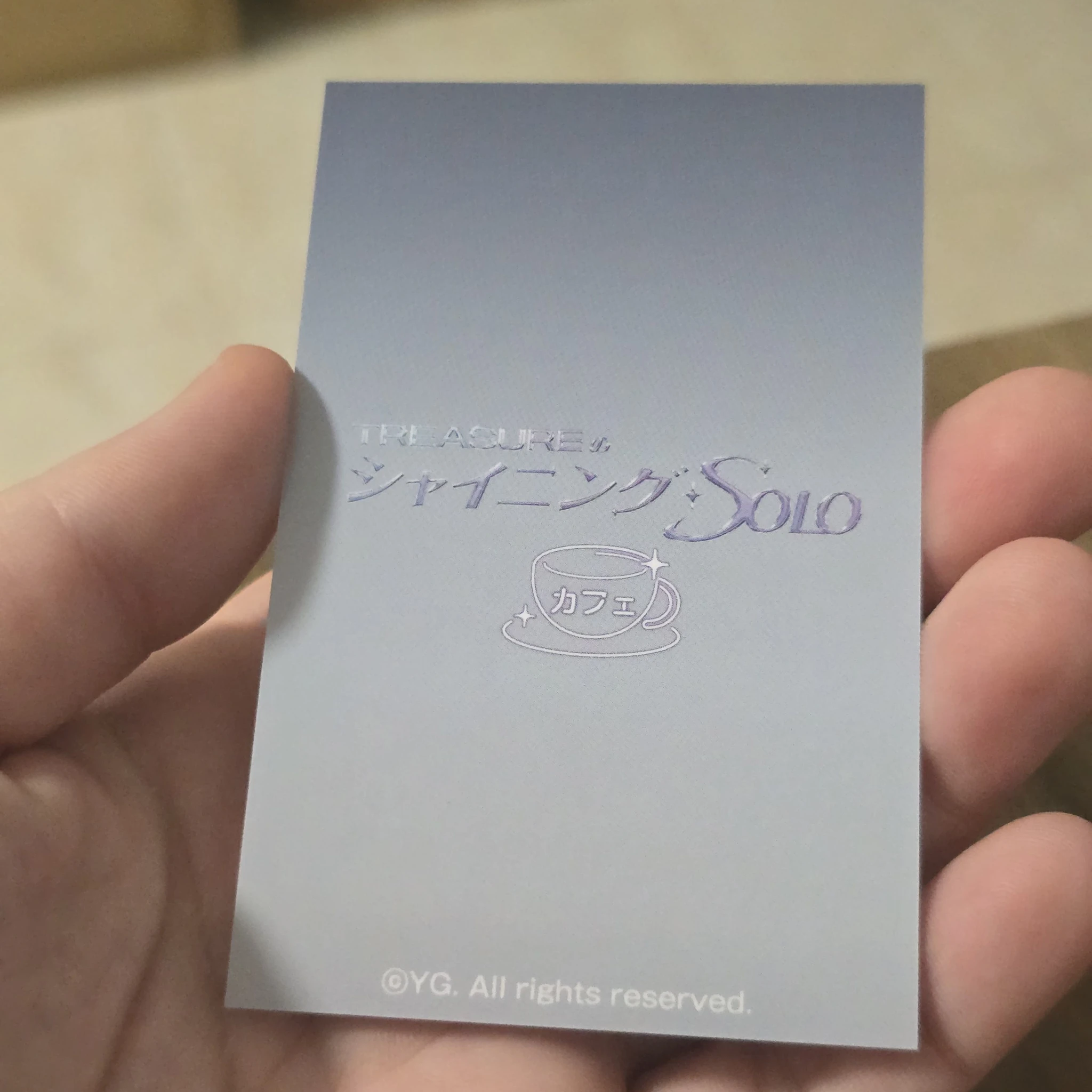 TREASURE So Junghwan TREASURE - So Junghwan - TREASURE's Shining SOLO Cafe Event pop-up cafe japan holographic (hologram) listing photo 5