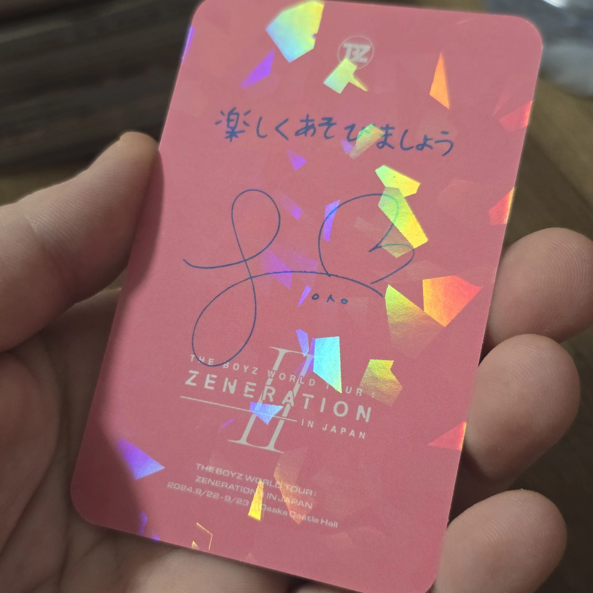 THE BOYZ Sangyeon THE BOYZ - Sangyeon - WORLD TOUR: Zeneration 2 Event trading card japan listing photo 5
