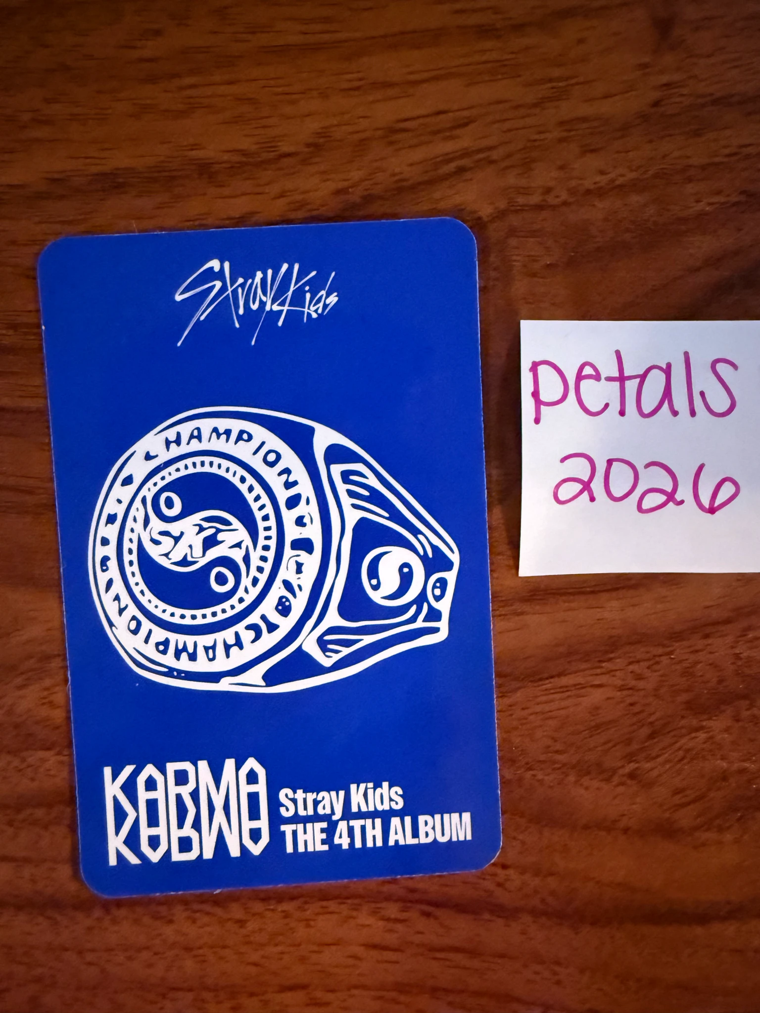 Stray Kids Hyunjin Stray Kids - Hyunjin - KARMA Album album photocard accordion version first press only listing photo 5