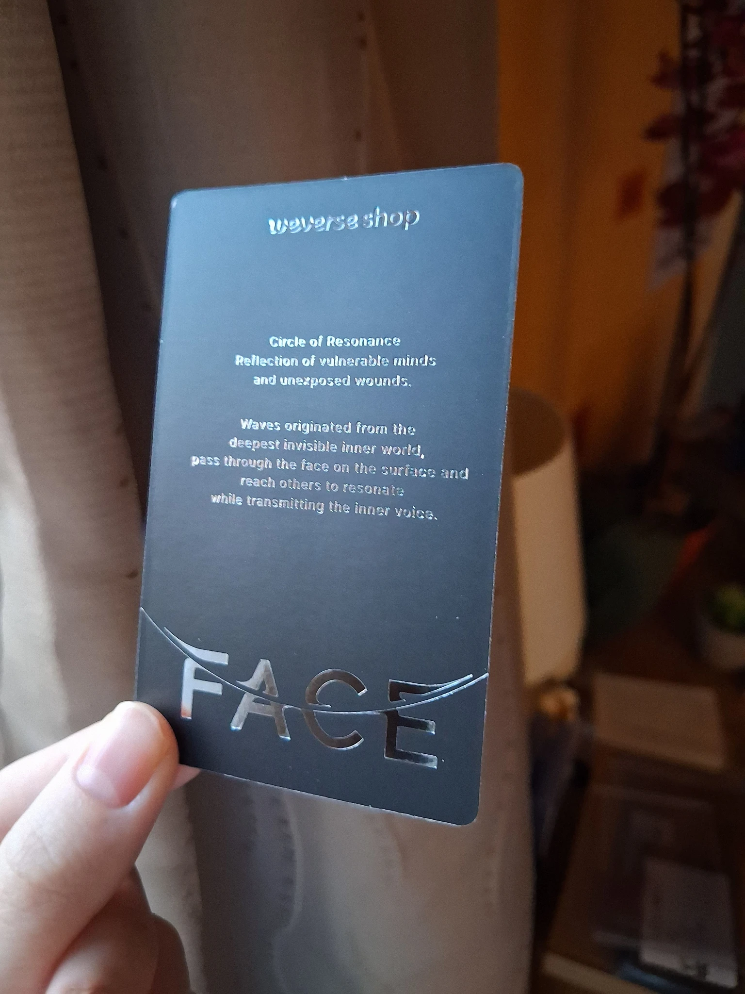 BTS Jimin BTS - Jimin - Face Album weverse global pre-order benefit early bird gift hologram listing photo 5