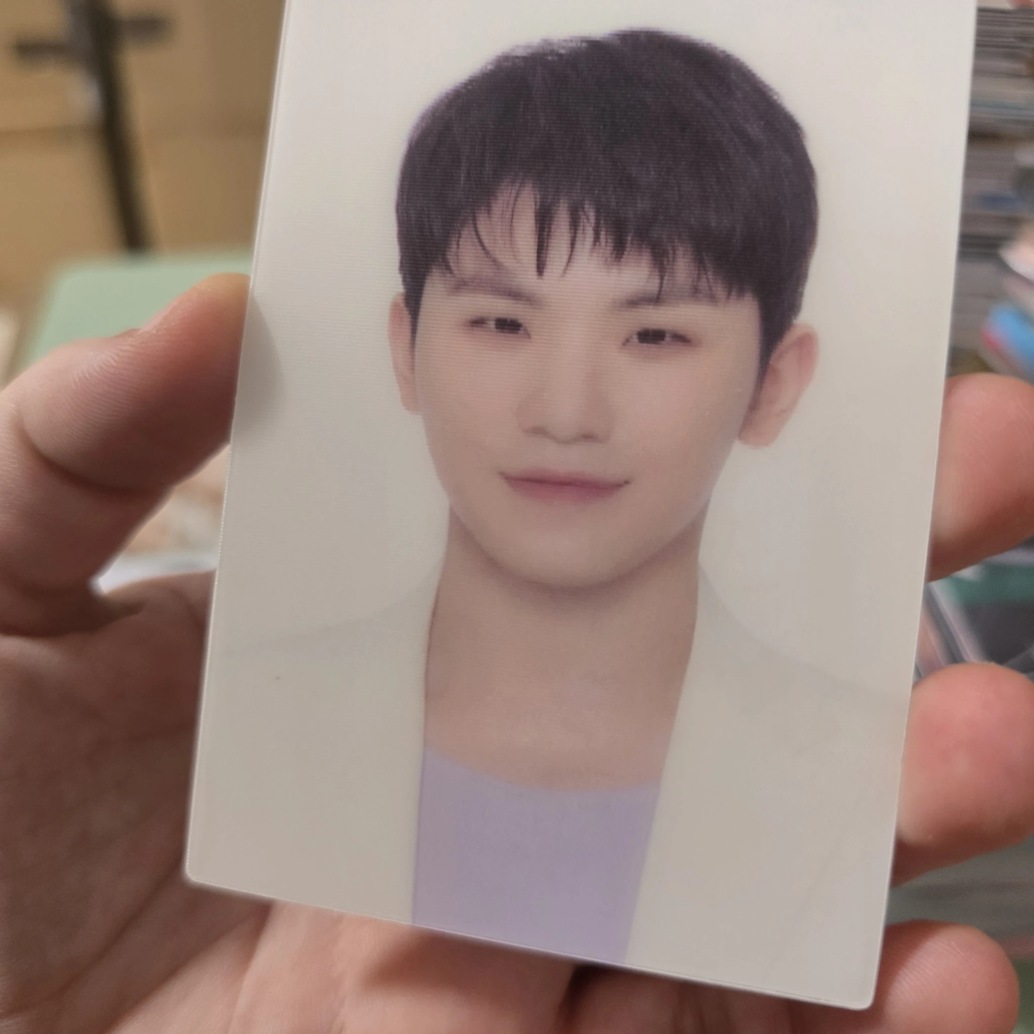 SEVENTEEN Woozi SEVENTEEN - Woozi - 2021 JAPAN FANMEETING [HARE] Event trading card lenticular merch photocard listing photo 5