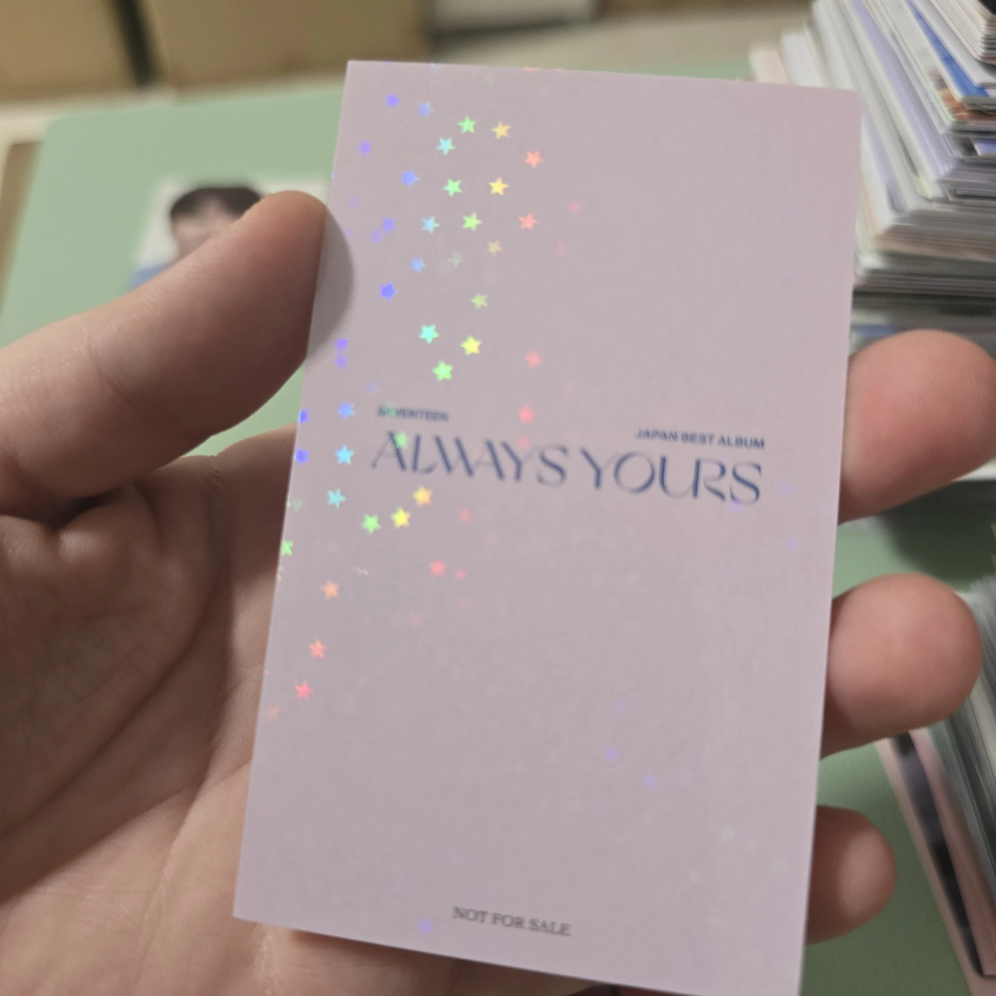 SEVENTEEN Woozi SEVENTEEN - Woozi - Always Yours Album UMS japan (universal music store) pob (pre-order benefit) holographic (hologram) listing photo 5
