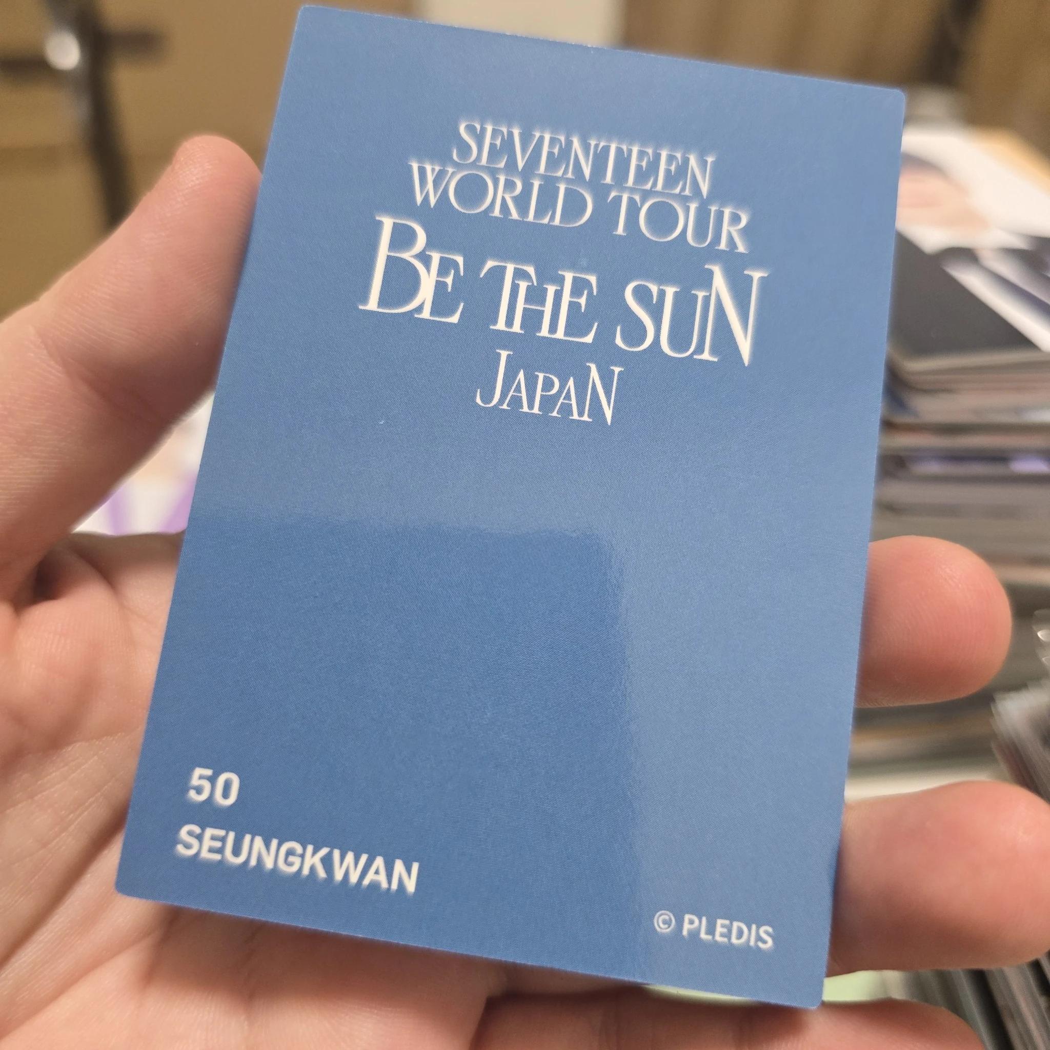SEVENTEEN Seungkwan SEVENTEEN - Seungkwan - [BE THE SUN] WORLD TOUR Event trading card merch photocard japan listing photo 5