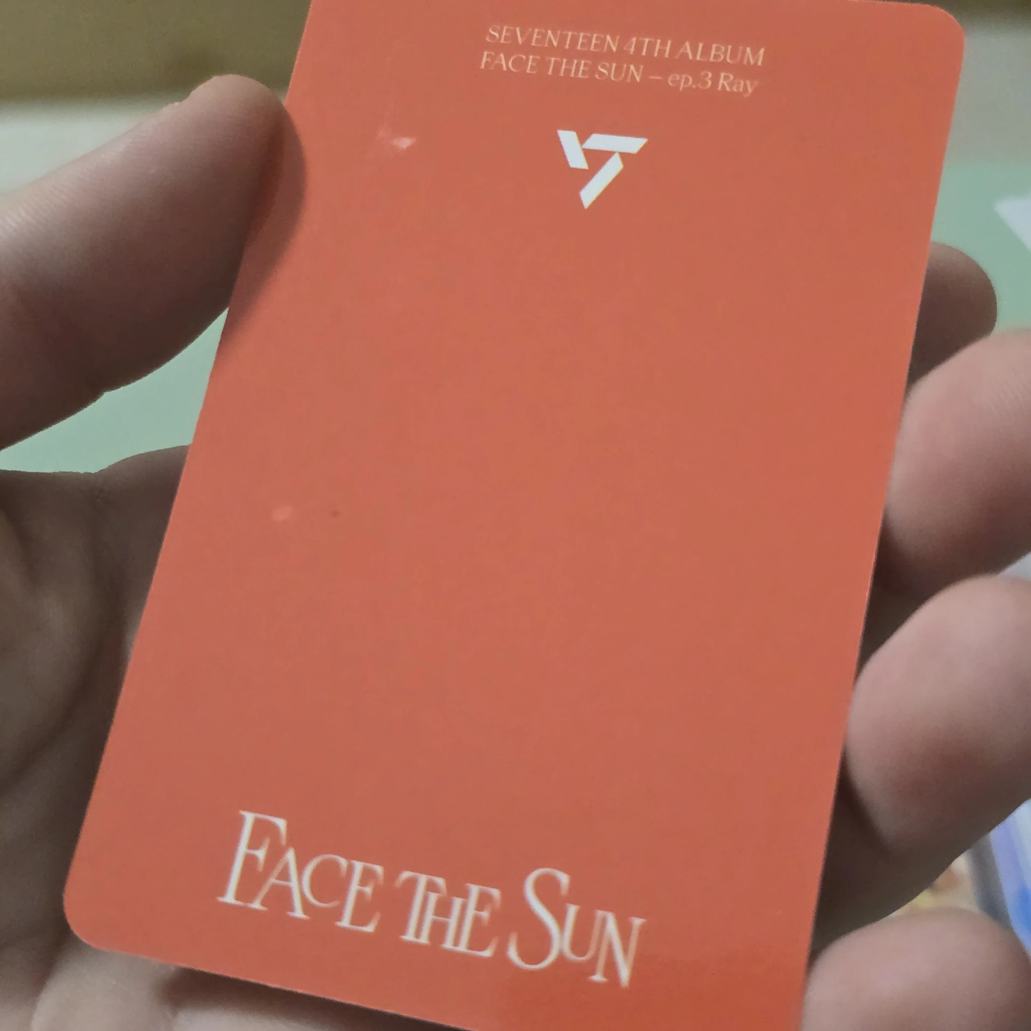 SEVENTEEN Seungkwan SEVENTEEN - Seungkwan - Face the Sun Album album photocard ray version listing photo 5