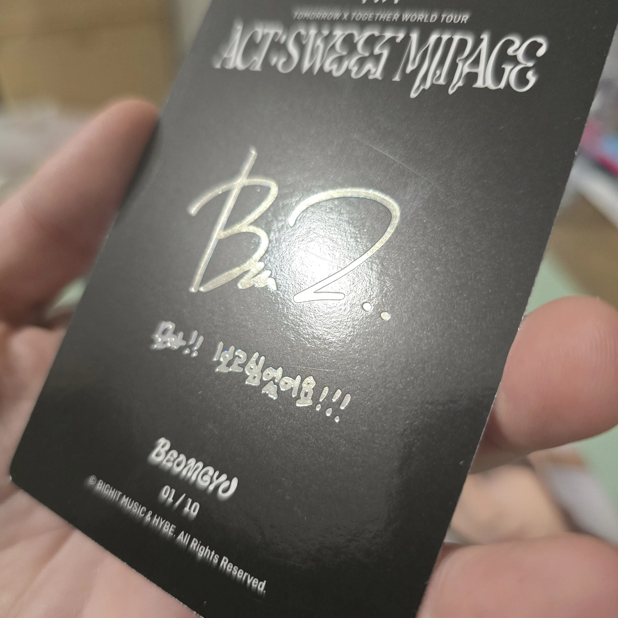 TOMORROW X TOGETHER Beomgyu TOMORROW X TOGETHER - Beomgyu - ACT:SWEET MIRAGE Event mini photocard listing photo 5