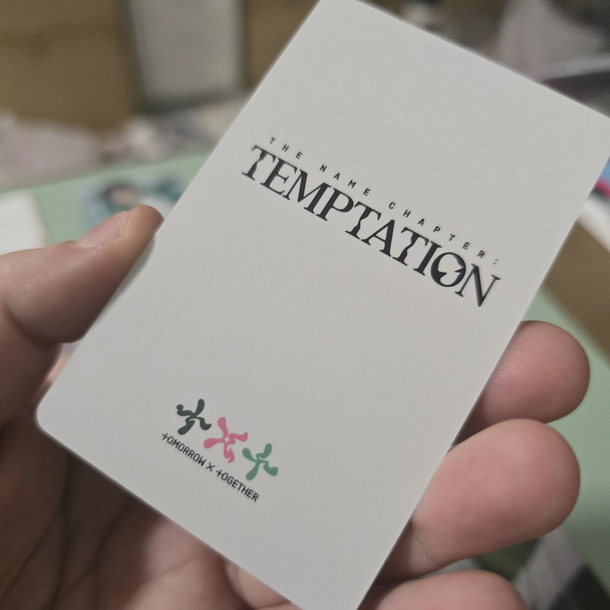 TOMORROW X TOGETHER Soobin TOMORROW X TOGETHER - Soobin - The Name Chapter: Temptation Album pre-order benefit weverse japan hologram listing photo 5