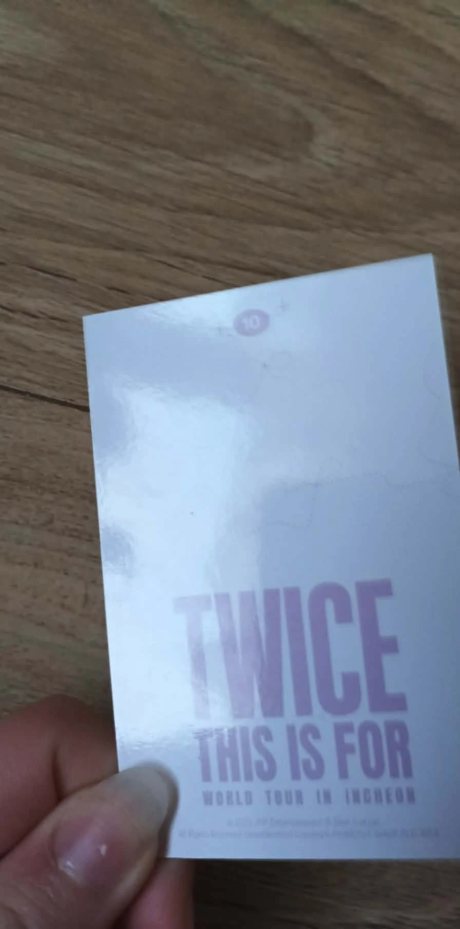 TWICE Nayeon TWICE - Nayeon - TWICE 6th World Tour THIS IS FOR Event incheon trading card listing photo 5