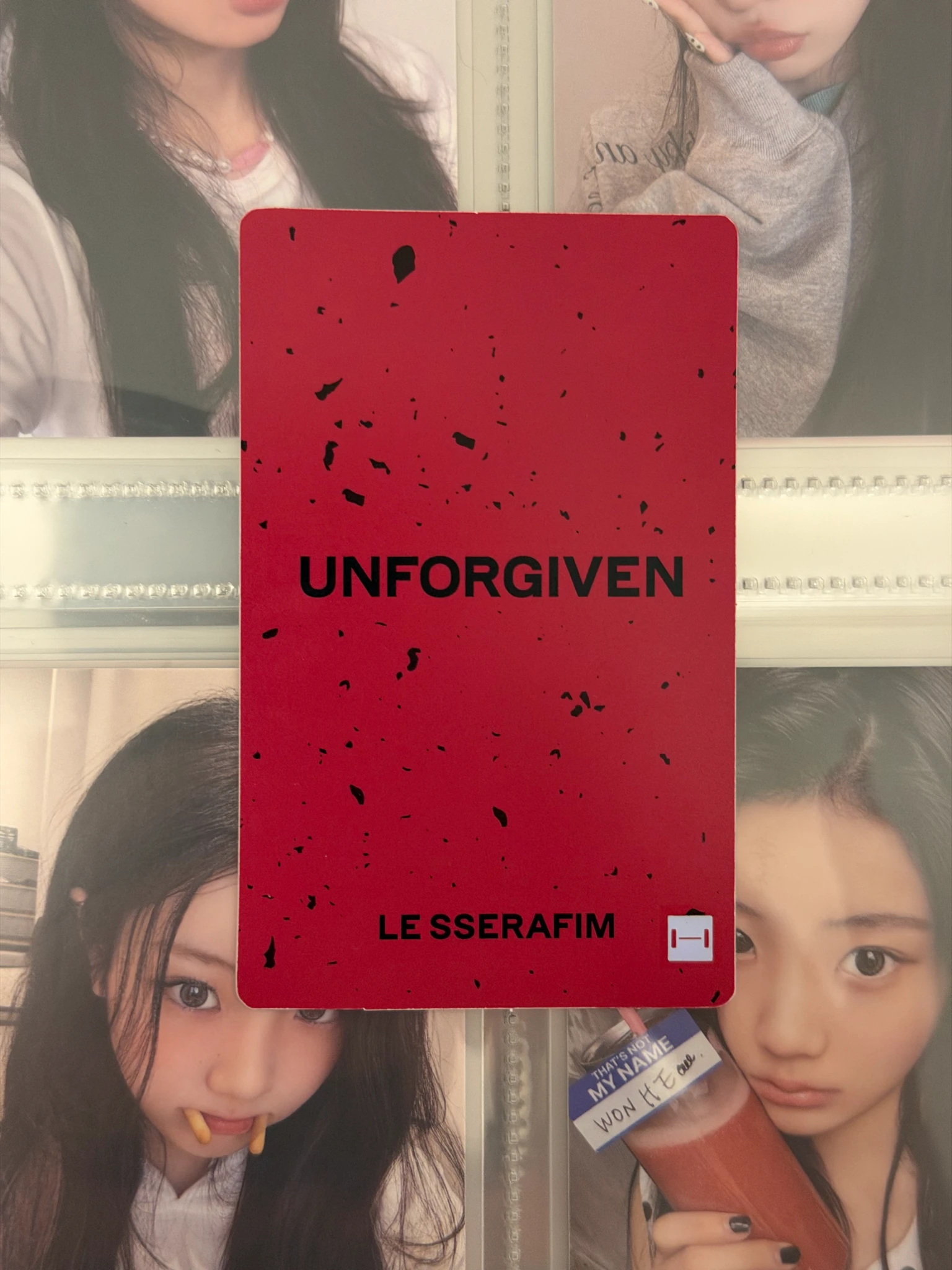 LE SSERAFIM Hong Eunchae LE SSERAFIM - Hong Eunchae - UNFORGIVEN Album powerstation round 1 lucky draw listing photo 5