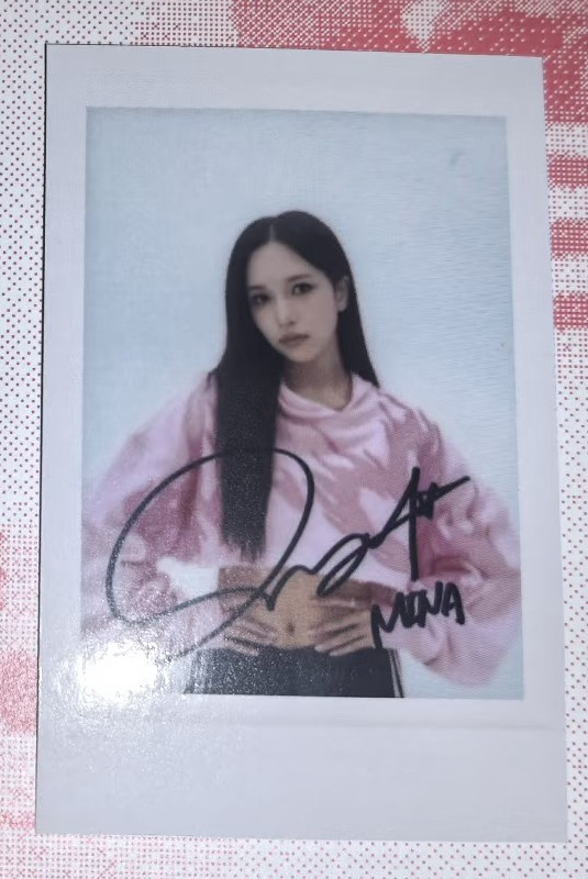 TWICE Mina TWICE - STRATEGY Album starriver round 2 pre-order benefit (pob) polaroid listing photo 5