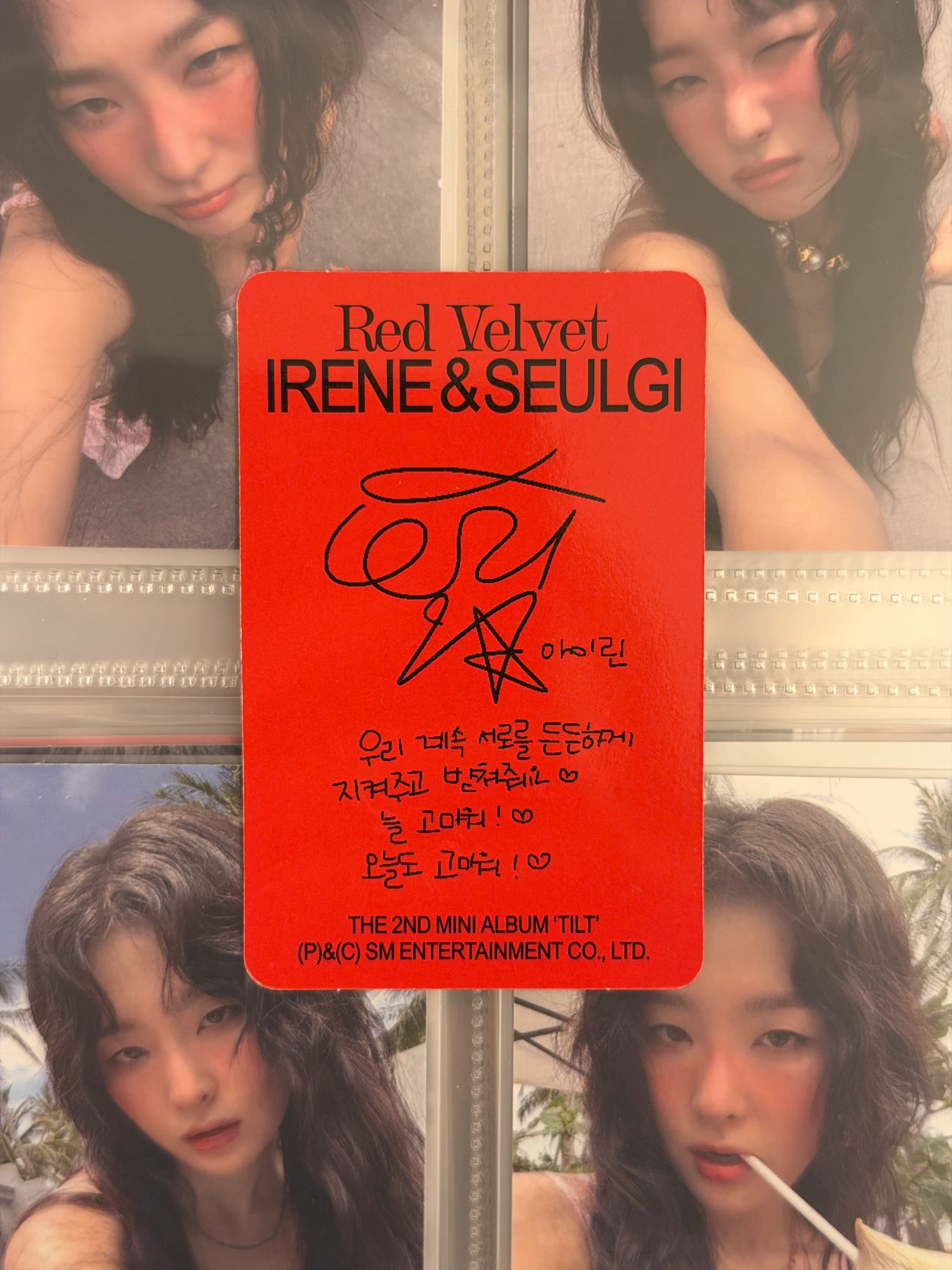 Red Velvet Irene Red Velvet - Irene - Tilt Album album photocard special version listing photo 6