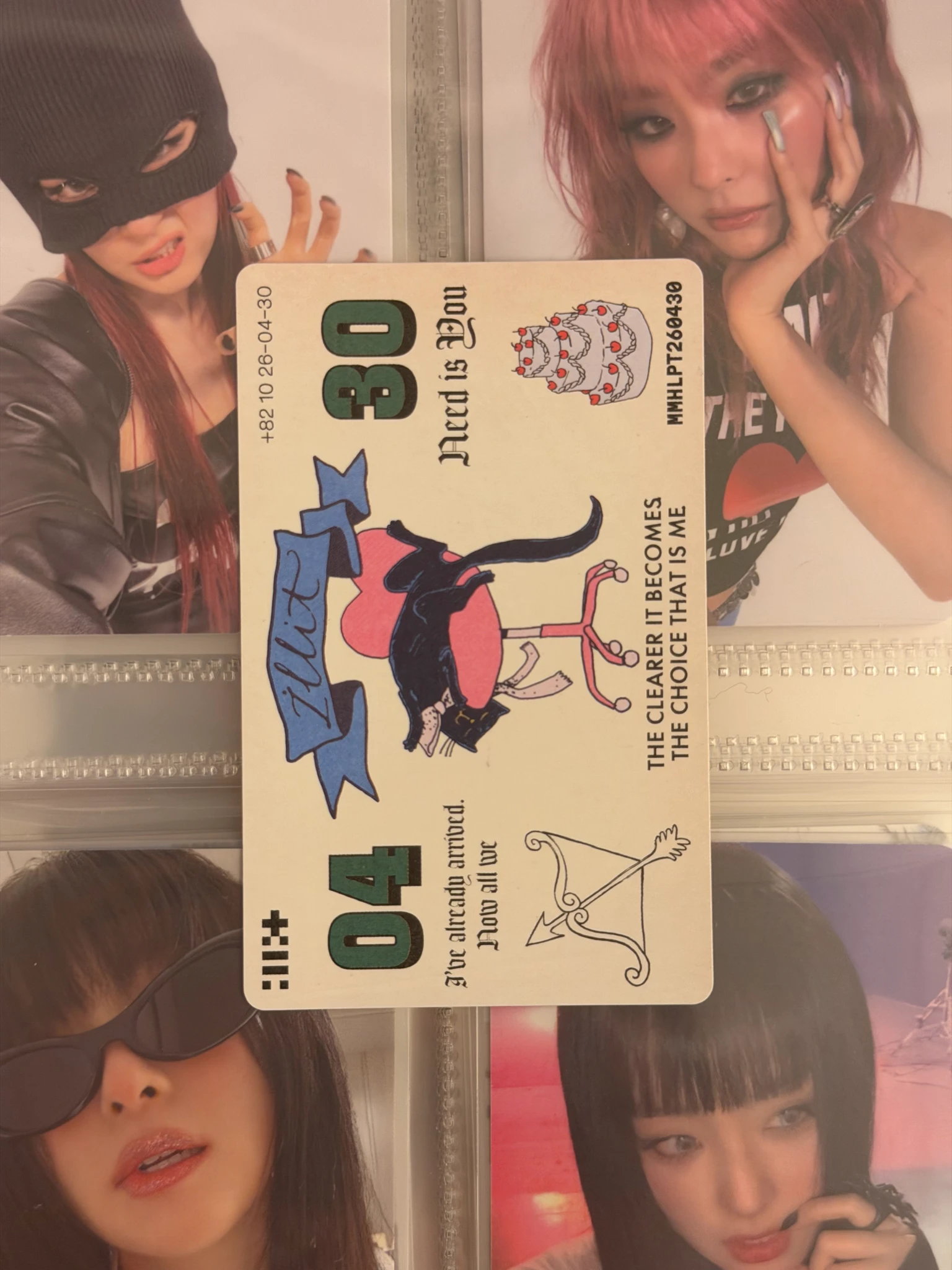 ILLIT Yunah ILLIT - Yunah - MAMIHLAPINATAPAI Album album photocard it's me version listing photo 6