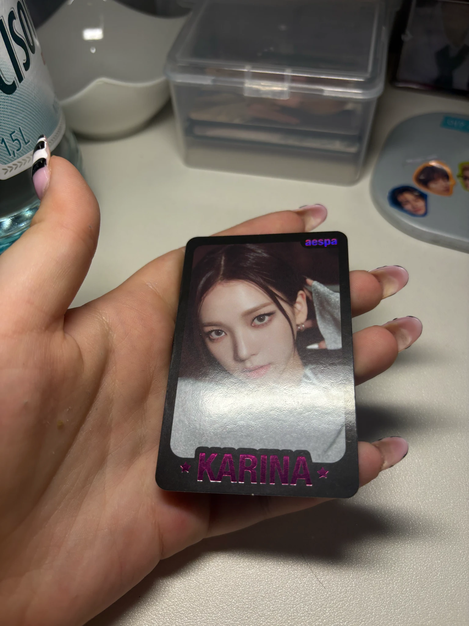 aespa Karina aespa - Karina - My World MD Events (All) Event merch photocard trading card B version listing photo 6