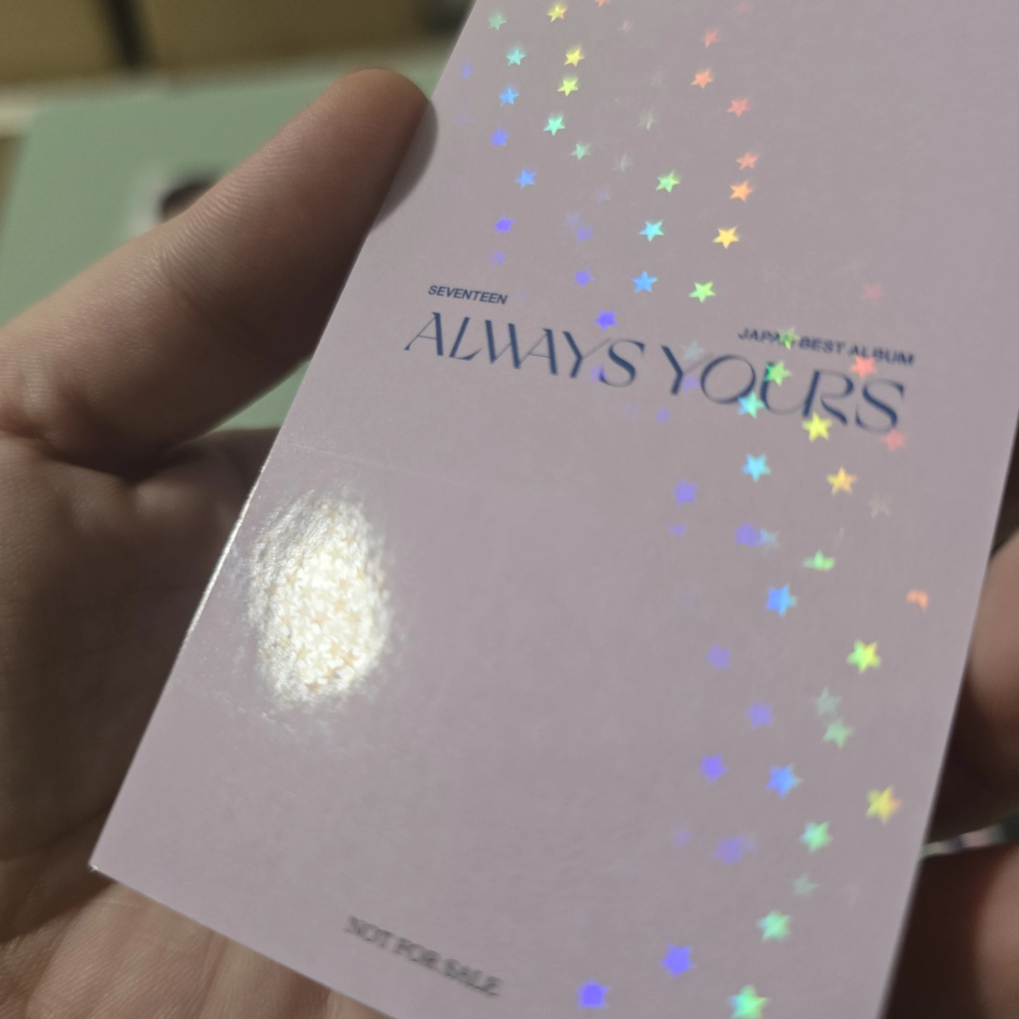 SEVENTEEN Woozi SEVENTEEN - Woozi - Always Yours Album UMS japan (universal music store) pob (pre-order benefit) holographic (hologram) listing photo 6