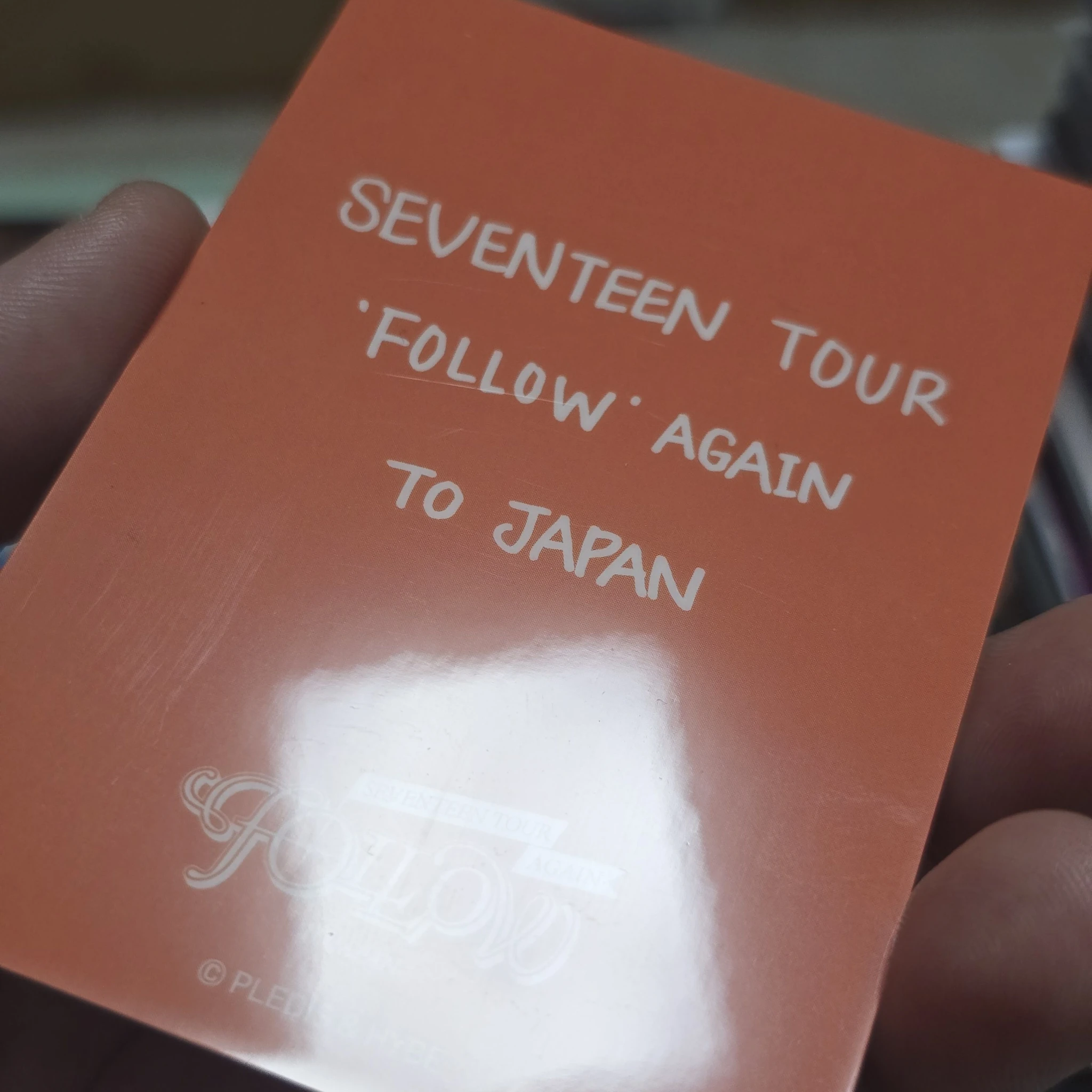 SEVENTEEN Seungkwan SEVENTEEN - Seungkwan - [FOLLOW AGAIN] TOUR Event japan trading card merch photocard listing photo 6