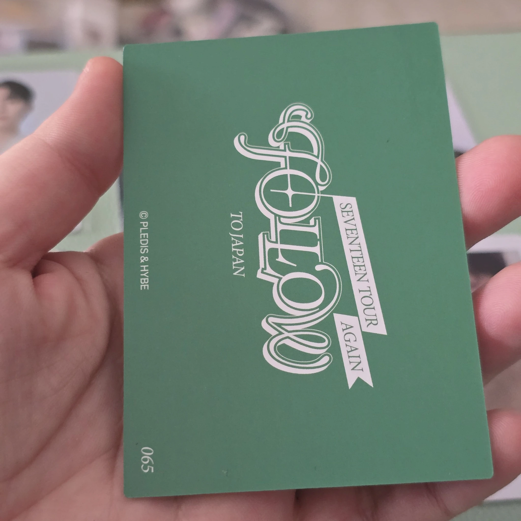 SEVENTEEN Dino SEVENTEEN - Dino - [Follow Again] Tour Event japan trading card holographic (hologram) listing photo 6