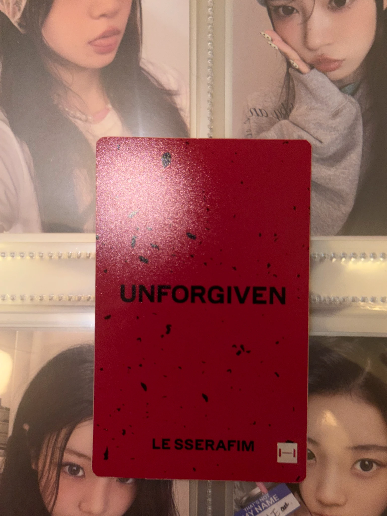 LE SSERAFIM Hong Eunchae LE SSERAFIM - Hong Eunchae - UNFORGIVEN Album powerstation round 1 lucky draw listing photo 6