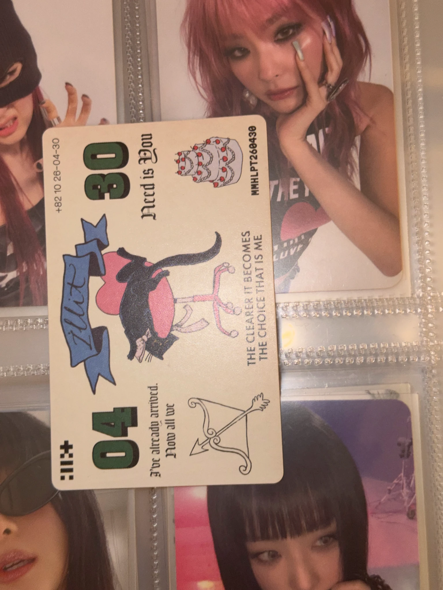 ILLIT Yunah ILLIT - Yunah - MAMIHLAPINATAPAI Album album photocard it's me version listing photo 7