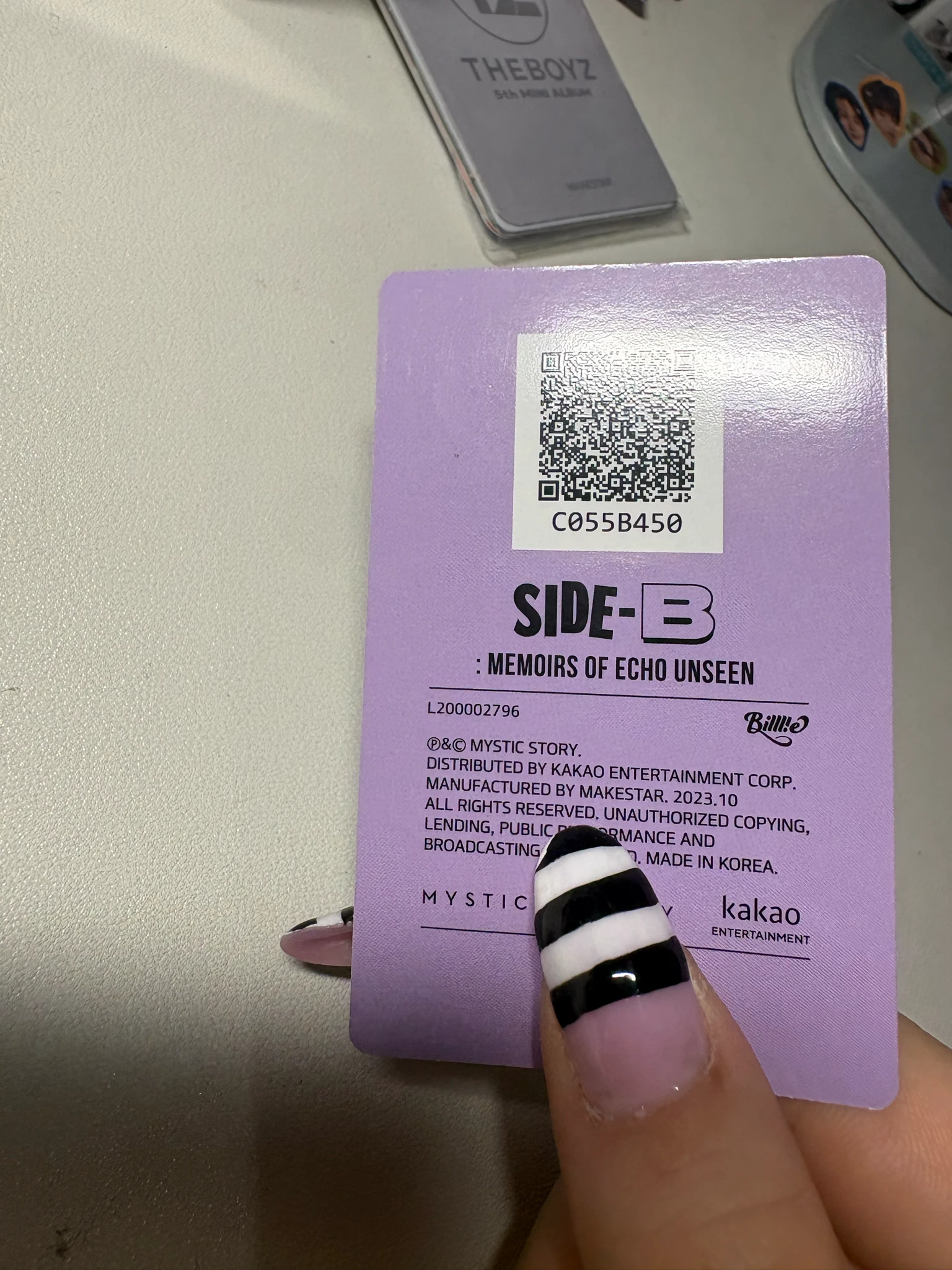 Billlie Siyoon Billlie - Siyoon - side-B : memoirs of echo unseen Album qr card listing photo 7
