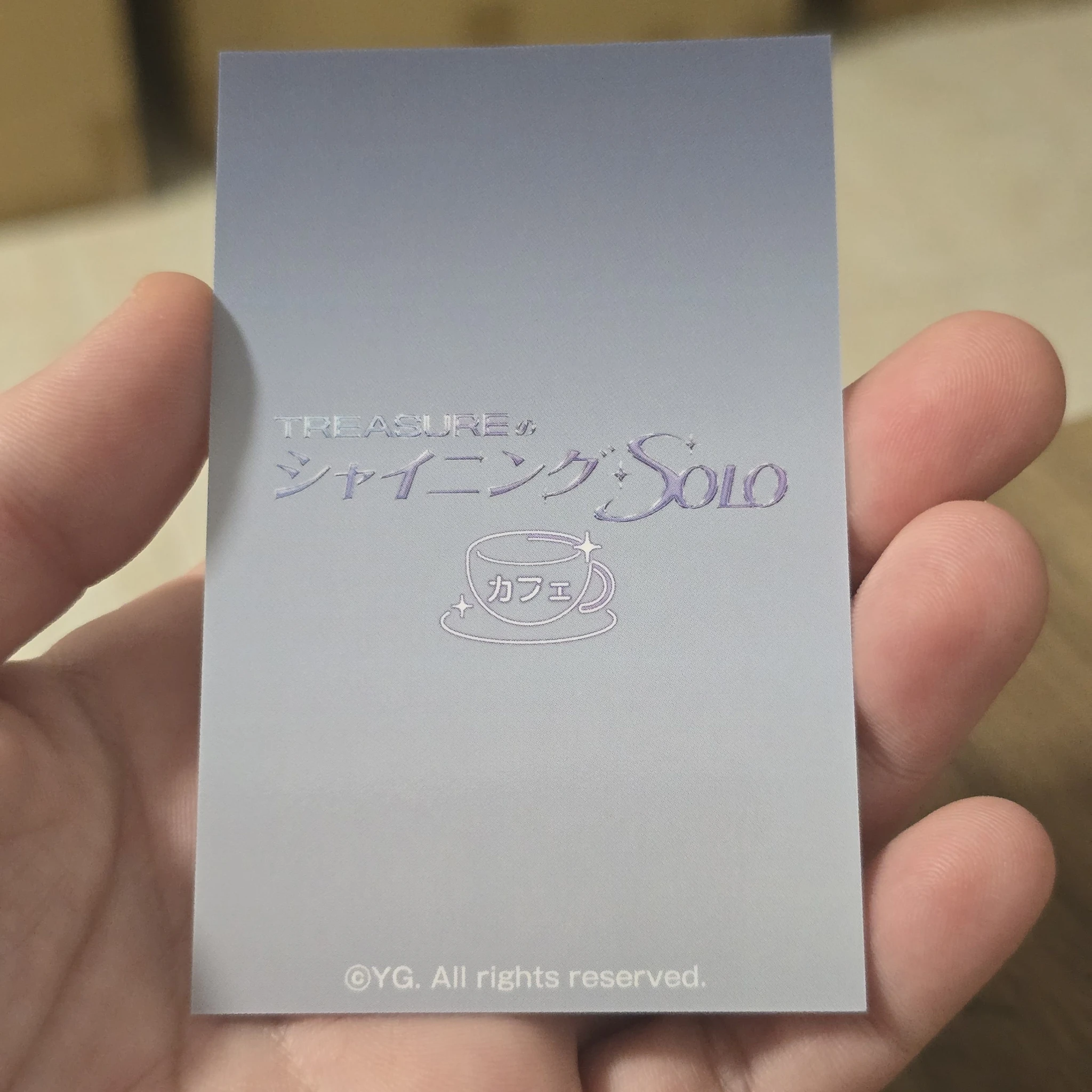 TREASURE Choi Hyunsuk TREASURE - Choi Hyunsuk - TREASURE's Shining SOLO Cafe Event pop-up cafe holographic (hologram) japan listing photo 7