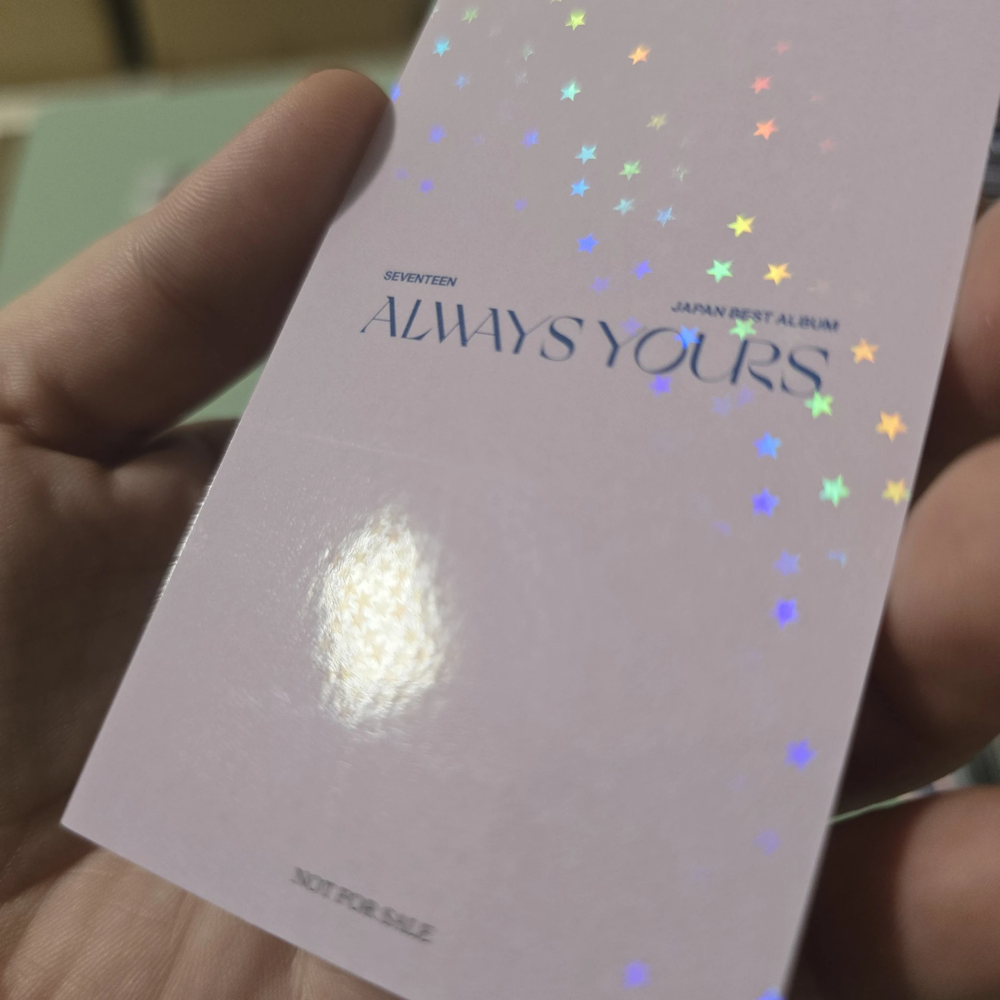 SEVENTEEN Woozi SEVENTEEN - Woozi - Always Yours Album UMS japan (universal music store) pob (pre-order benefit) holographic (hologram) listing photo 7