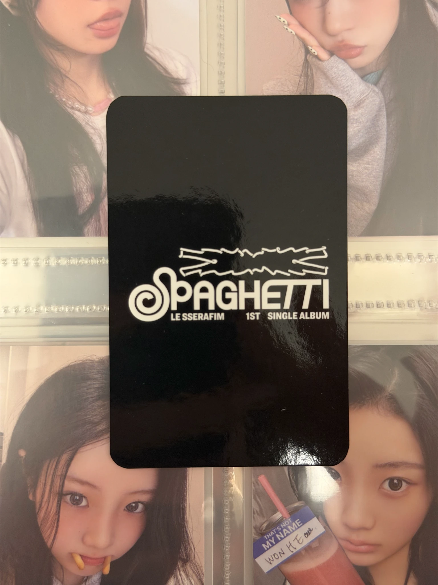 LE SSERAFIM Hong Eunchae LE SSERAFIM - Hong Eunchae - SPAGHETTI Album music korea fansign listing photo 7