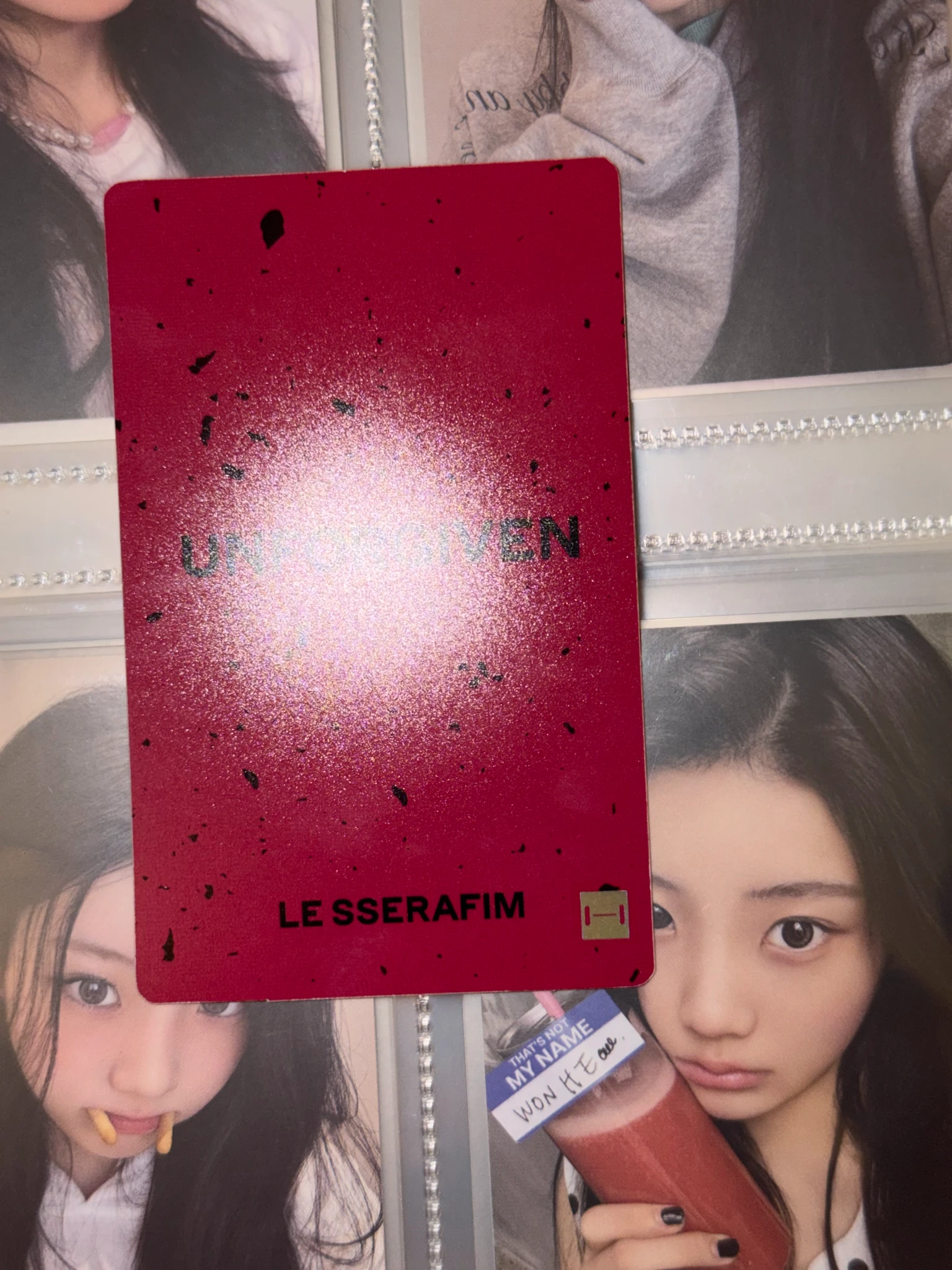 LE SSERAFIM Hong Eunchae LE SSERAFIM - Hong Eunchae - UNFORGIVEN Album powerstation round 1 lucky draw listing photo 7