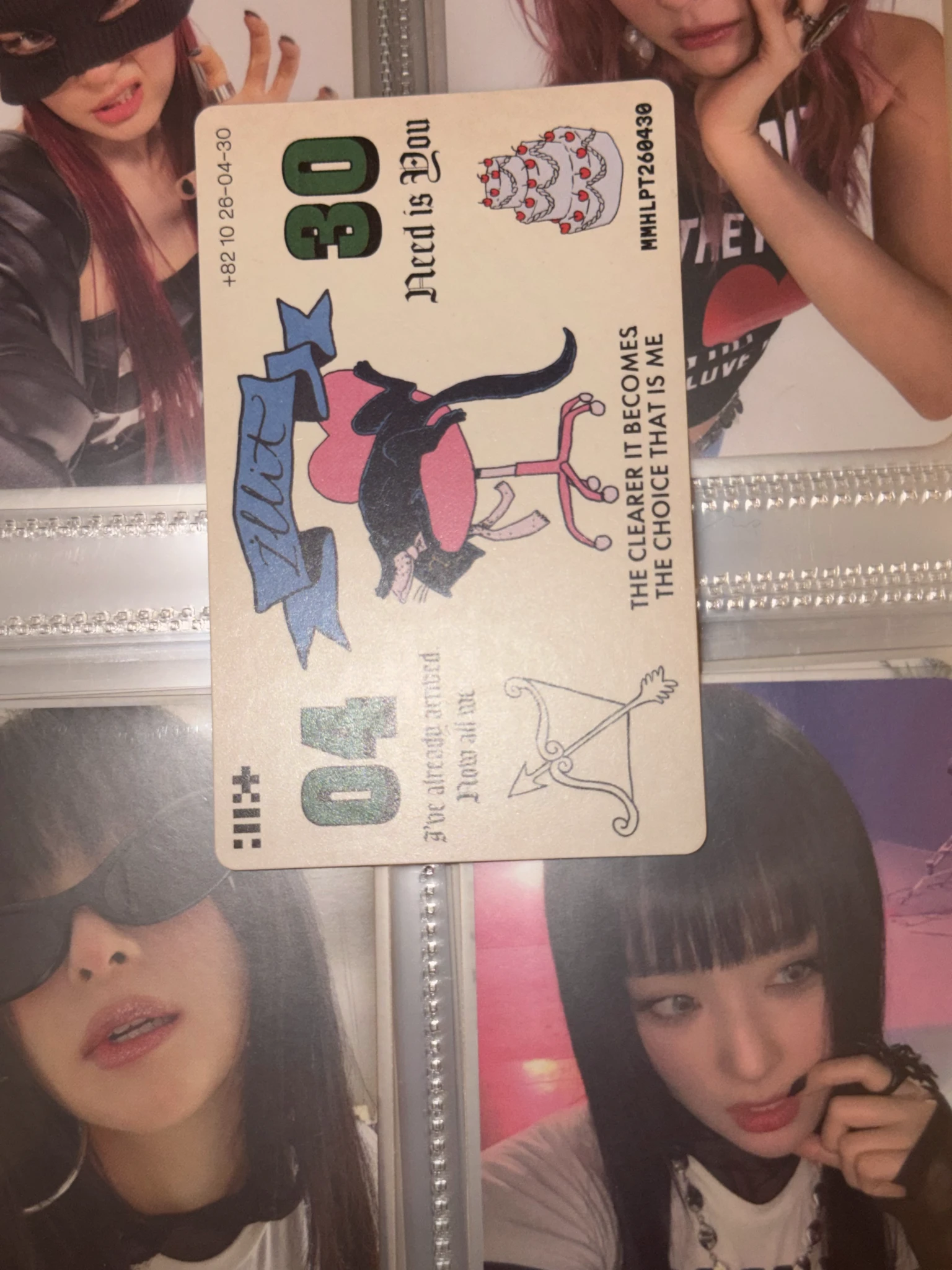ILLIT Yunah ILLIT - Yunah - MAMIHLAPINATAPAI Album album photocard it's me version listing photo 8