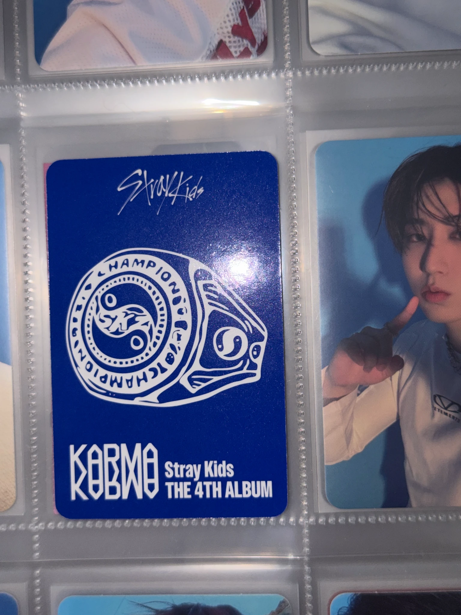 Stray Kids Bang Chan Stray Kids - Bang Chan - KARMA Album album photocard accordion version first press only listing photo 8
