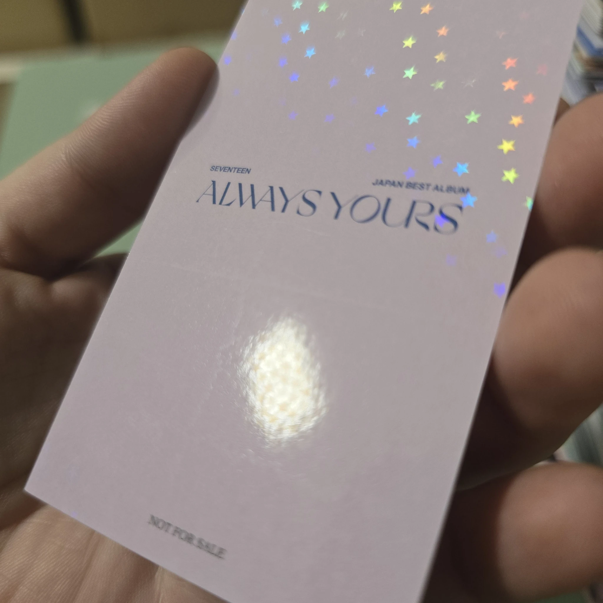 SEVENTEEN Woozi SEVENTEEN - Woozi - Always Yours Album UMS japan (universal music store) pob (pre-order benefit) holographic (hologram) listing photo 8