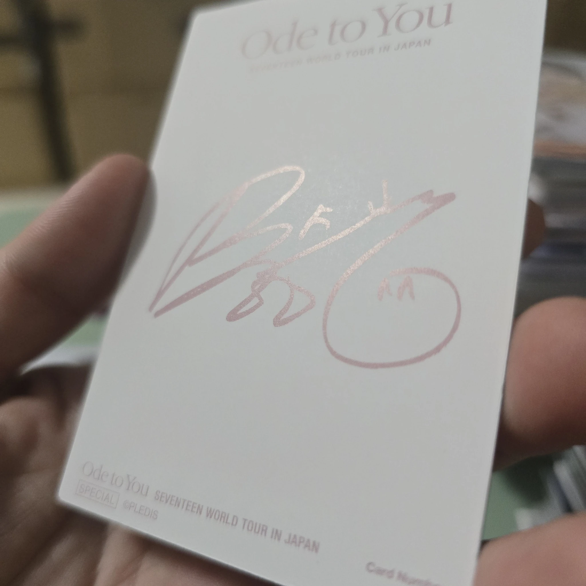 SEVENTEEN Seungkwan SEVENTEEN - Seungkwan - [ODE TO YOU] TOUR Event lenticular japan merch photocard trading card listing photo 8