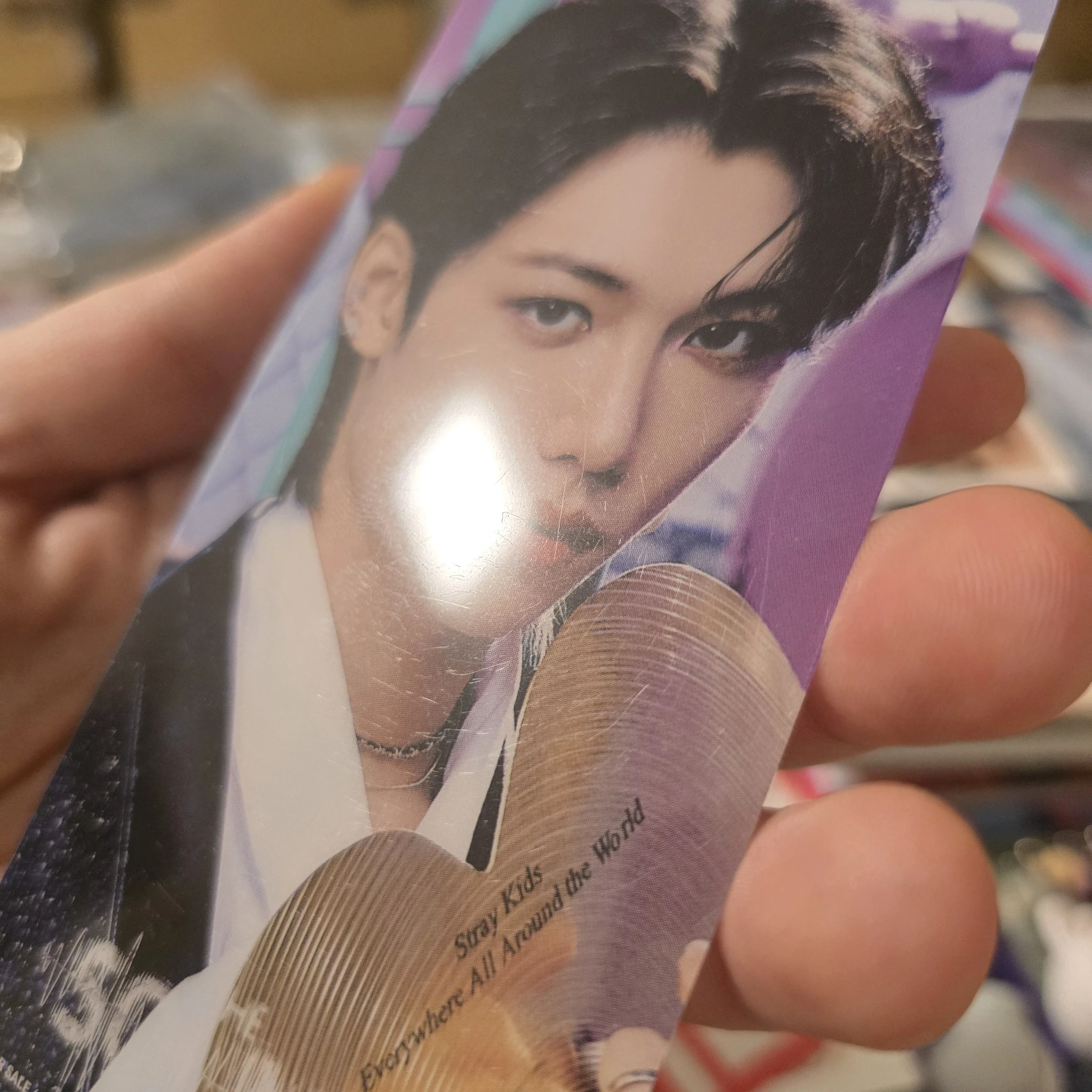 Stray Kids Felix Stray Kids - Felix - The Sound Album bookmark pob (pre-order benefit) hmv supplemental FPO translucent listing photo 8