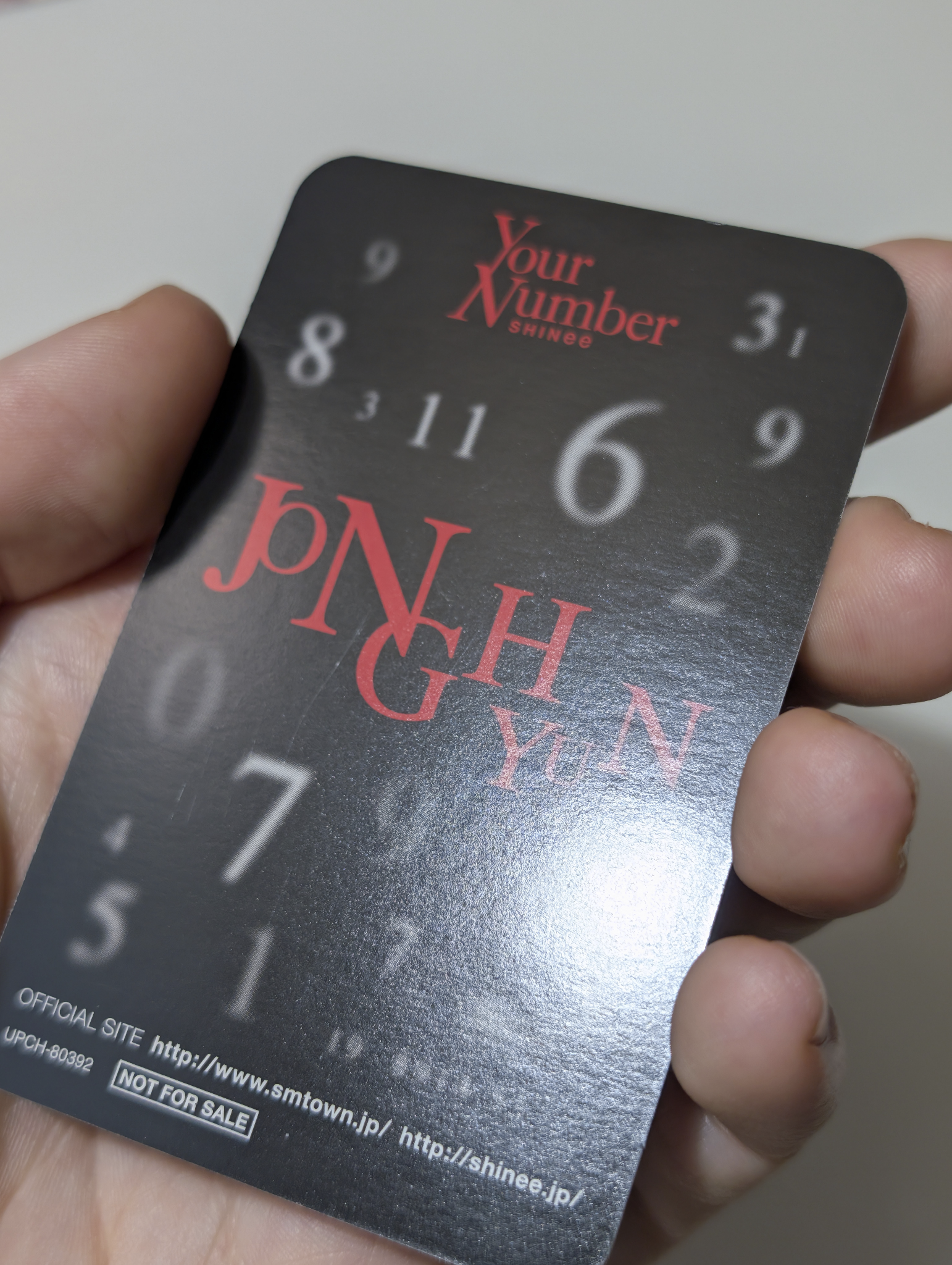 SHINee Jonghyun SHINee - Jonghyun - Your Number Album album photocard japanese album listing photo 8