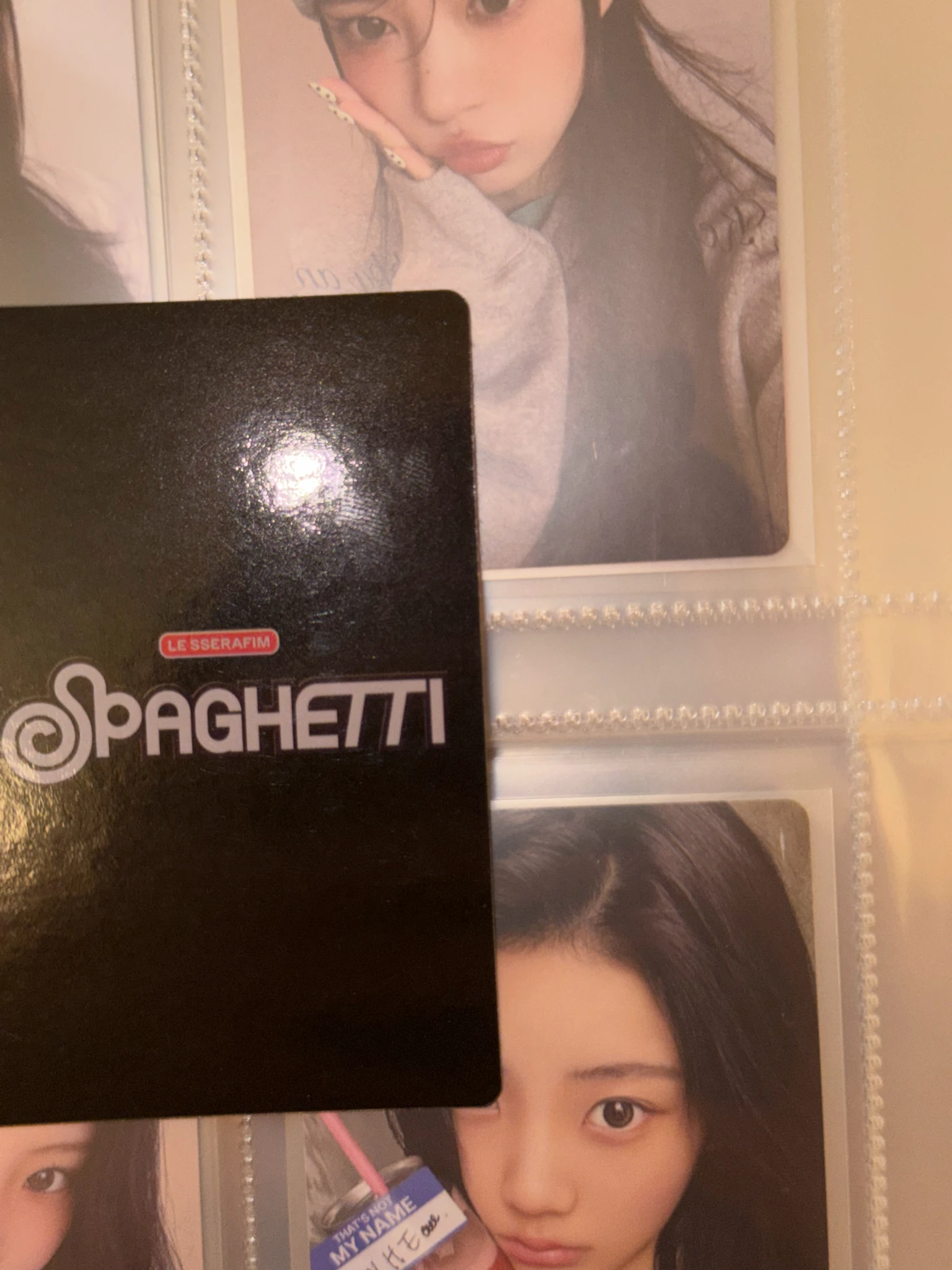 LE SSERAFIM Huh Yunjin LE SSERAFIM - Huh Yunjin - SPAGHETTI Album m2u fansign listing photo 8