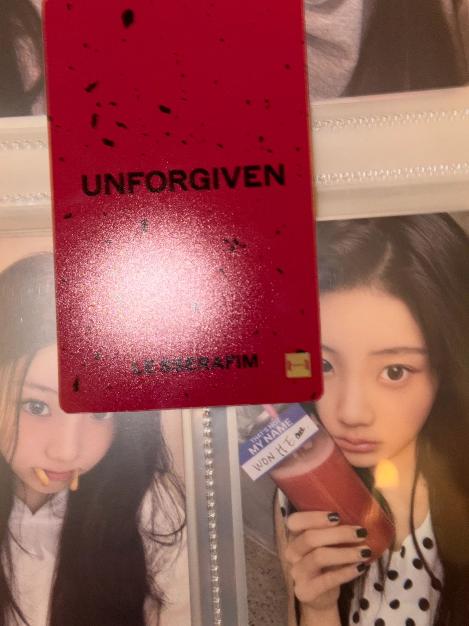 LE SSERAFIM Hong Eunchae LE SSERAFIM - Hong Eunchae - UNFORGIVEN Album powerstation round 1 lucky draw listing photo 8